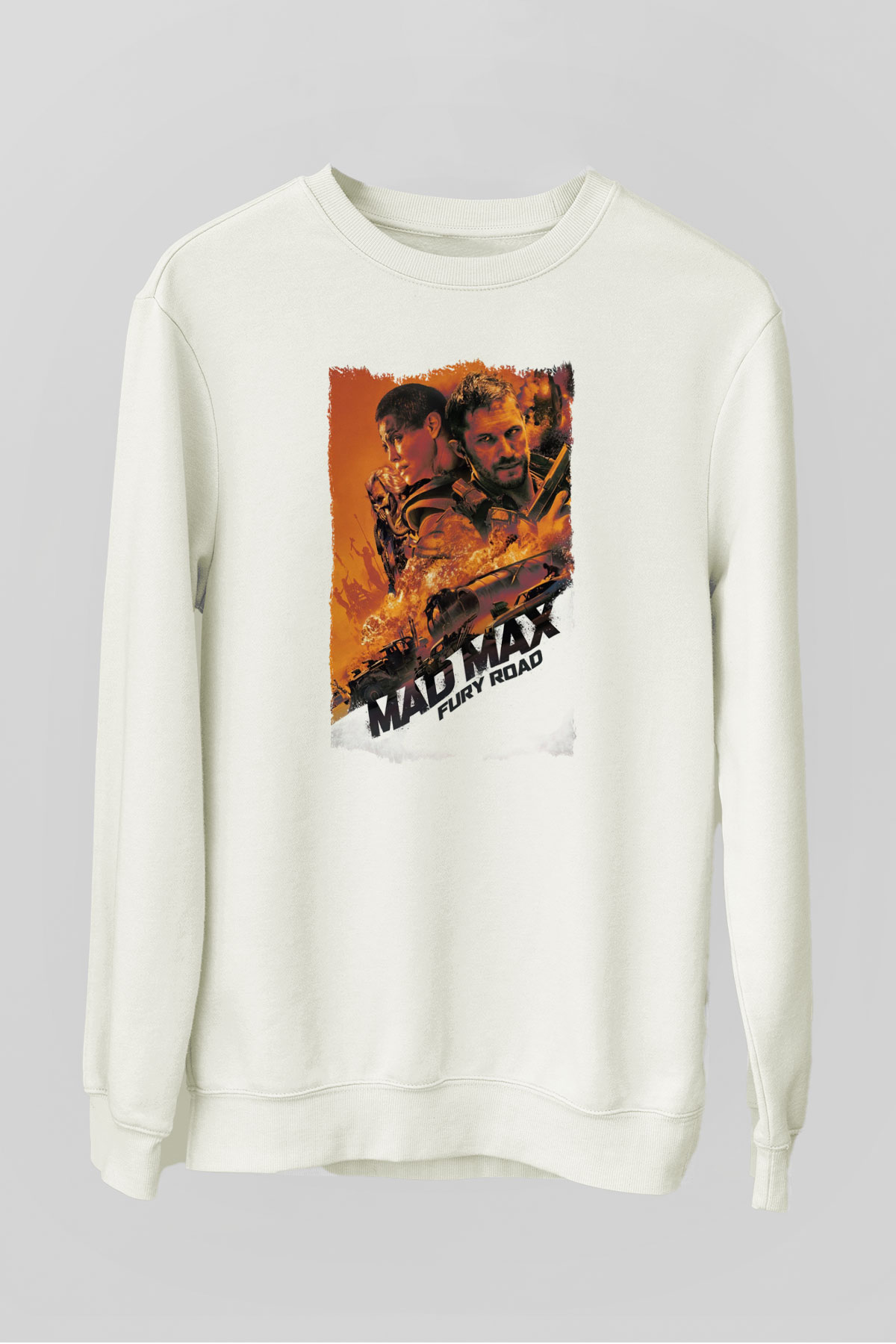 Mad Max Beyaz Unisex Sweatshirt