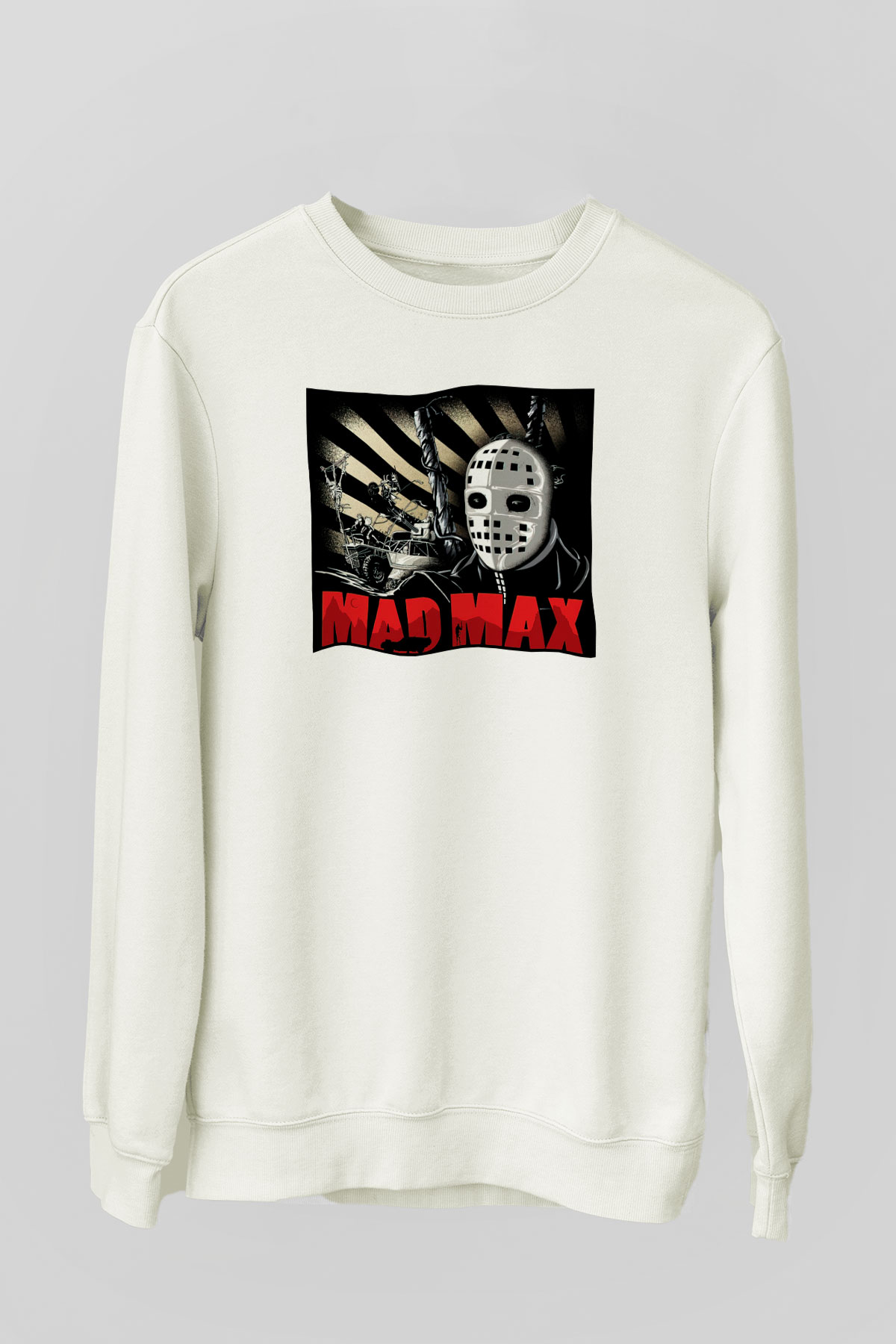 Mad Max Beyaz Unisex Sweatshirt
