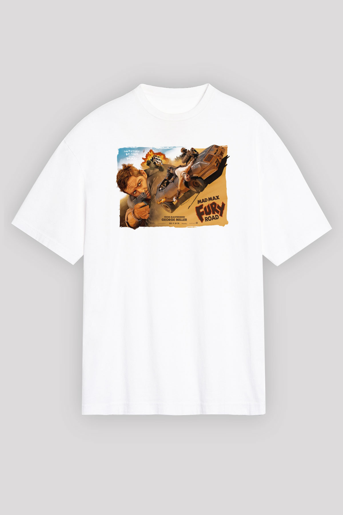 Mad Max Beyaz Unisex Tişört T-Shirt