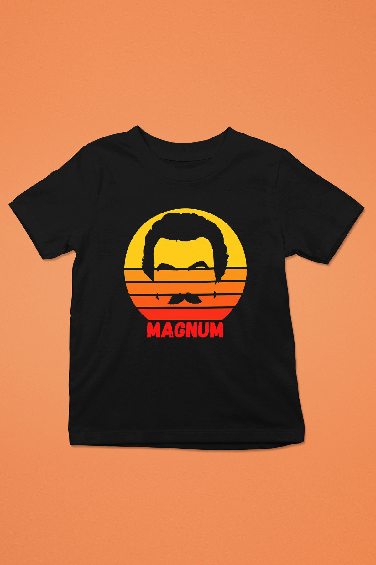 Magnum P.I. Siyah Unisex Çocuk Tişört