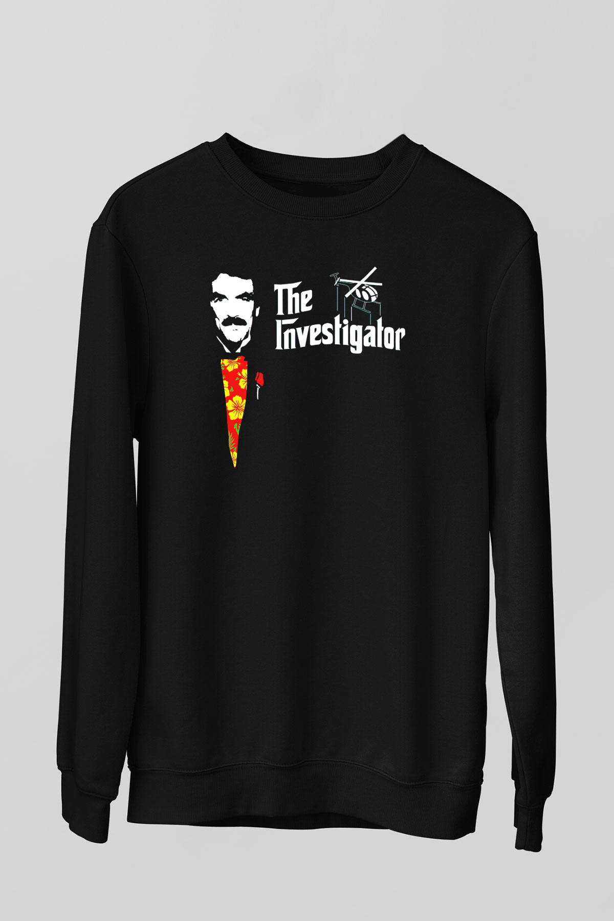 Magnum P.I. Siyah Unisex Sweatshirt