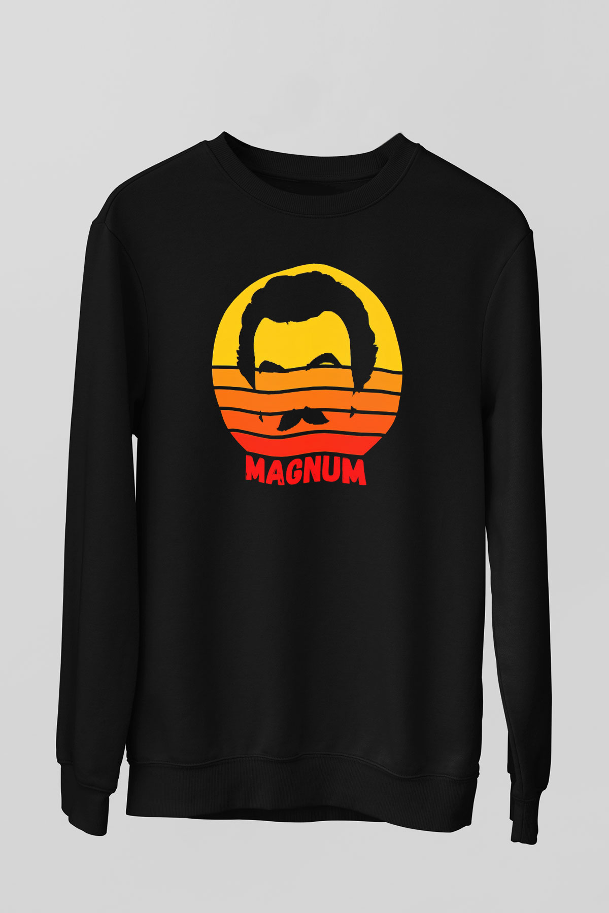 Magnum P.I. Siyah Unisex Sweatshirt