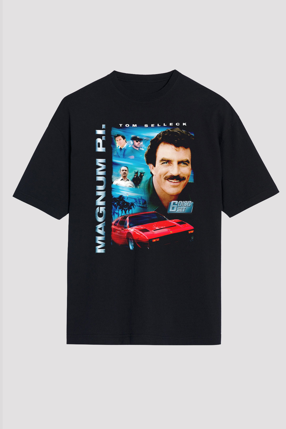 Magnum P.I. Siyah Unisex Tişört T-Shirt