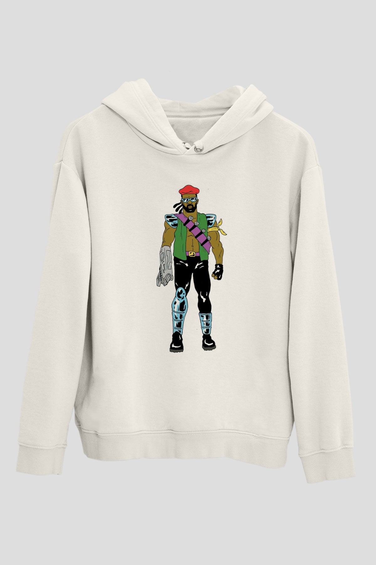 Major Lazer Beyaz Unisex Kapüşonlu Sweatshirt