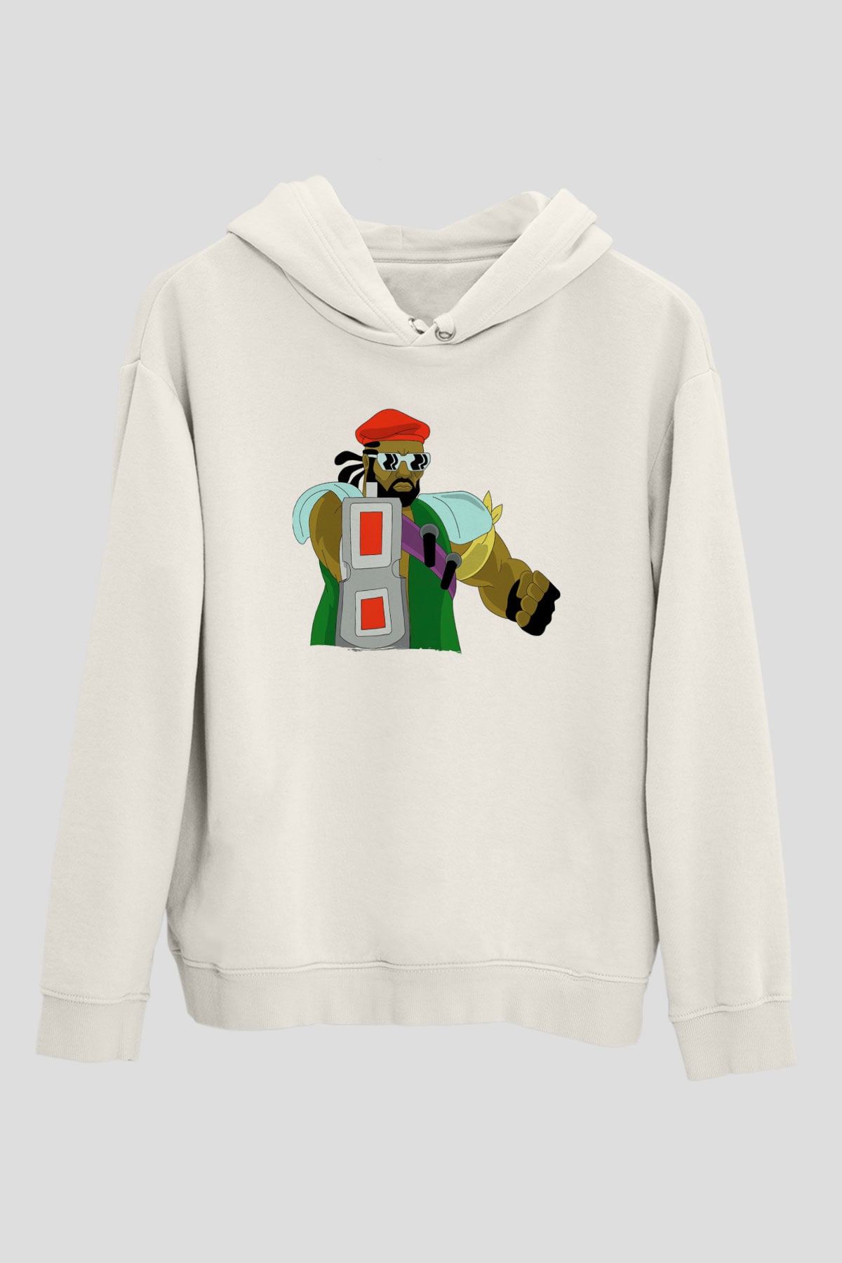 Major Lazer Beyaz Unisex Kapüşonlu Sweatshirt