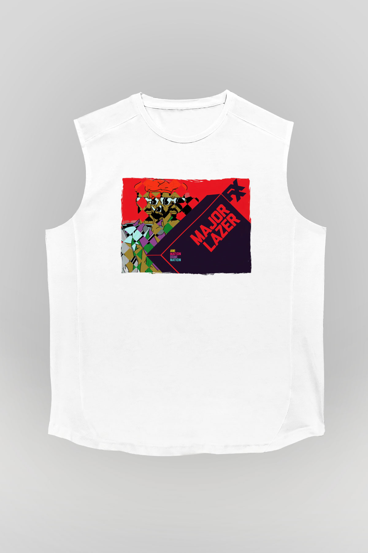 Major Lazer Beyaz Unisex Kolsuz Tişört