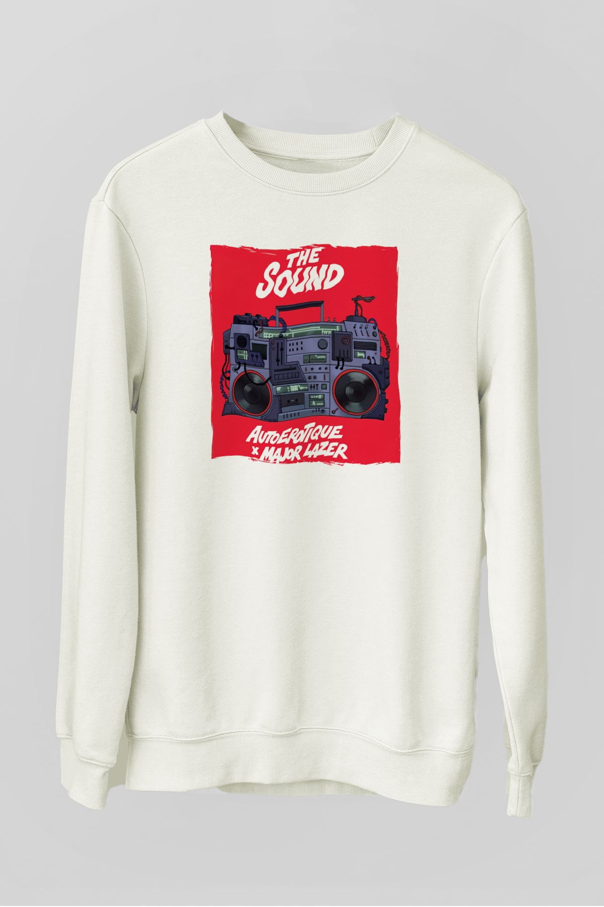 Major Lazer Beyaz Unisex Sweatshirt