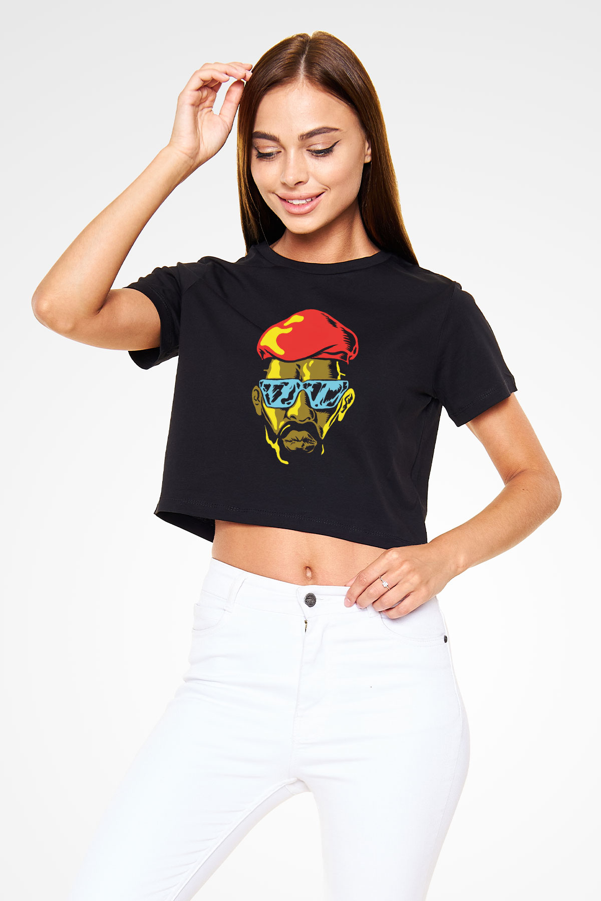 Major Lazer Siyah  Crop Top Tişört