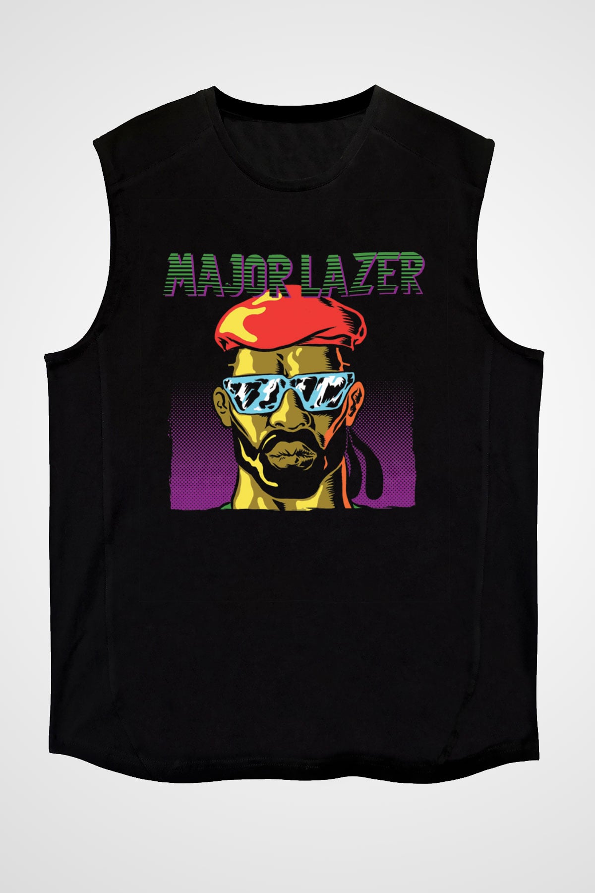 Major Lazer Siyah Unisex Kolsuz Tişört