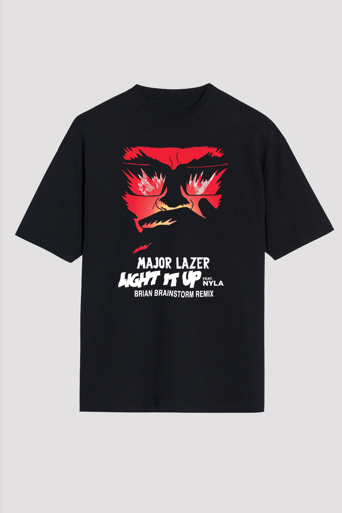 Major Lazer Siyah Unisex Tişört T-Shirt - TişörtFabrikası