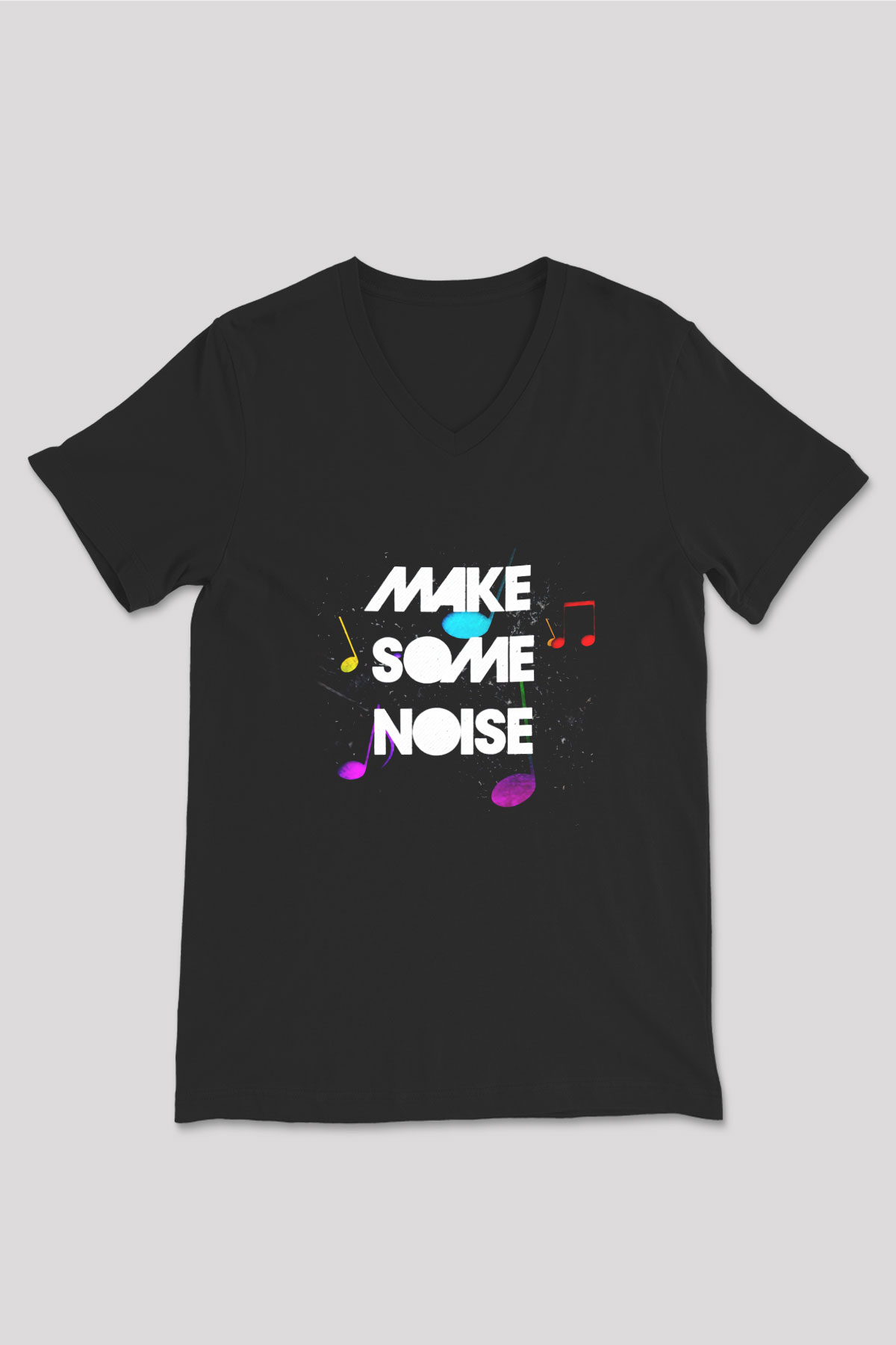 Major Lazer Siyah Unisex V Yaka Tişört T-Shirt
