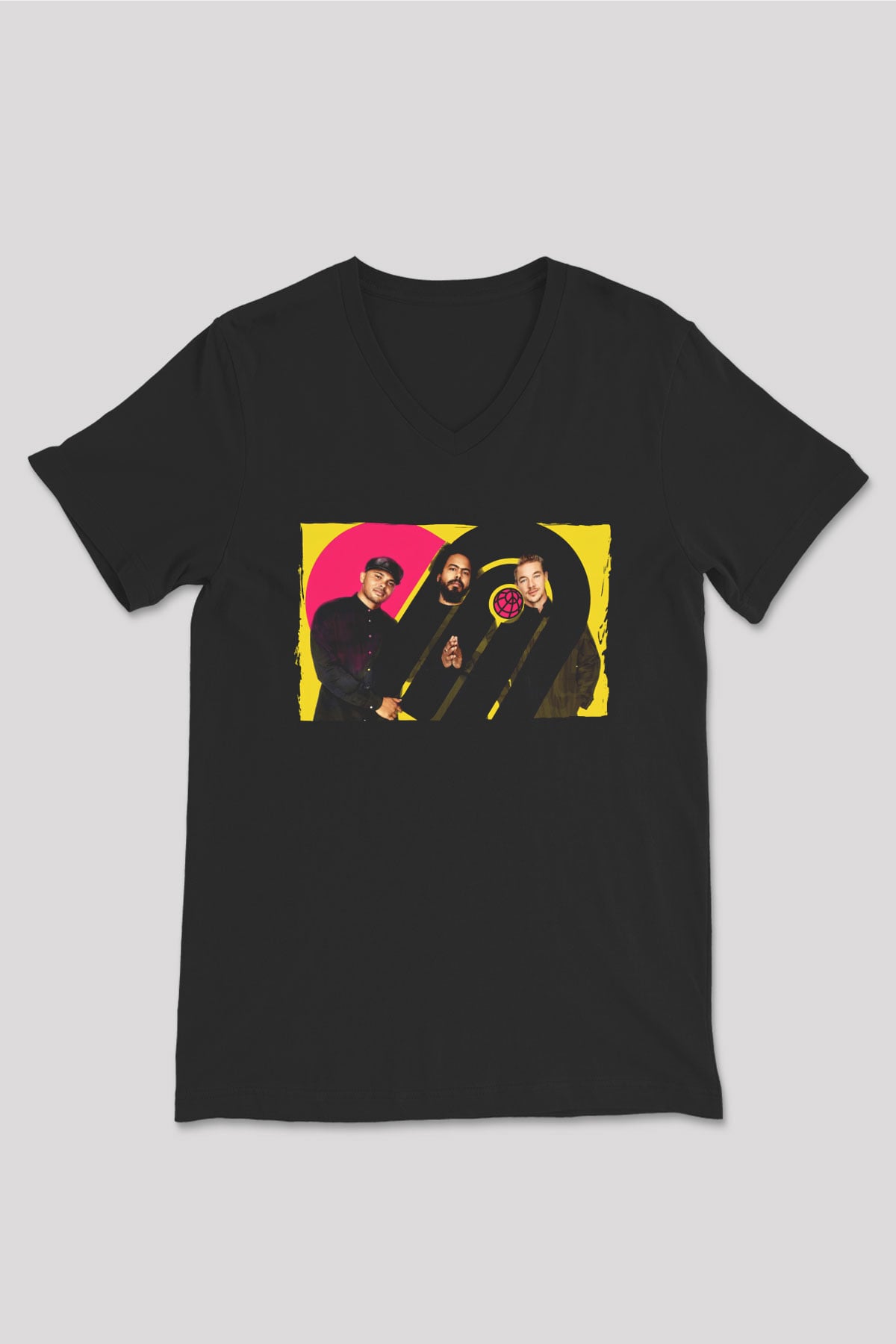 Major Lazer Siyah Unisex V Yaka Tişört
