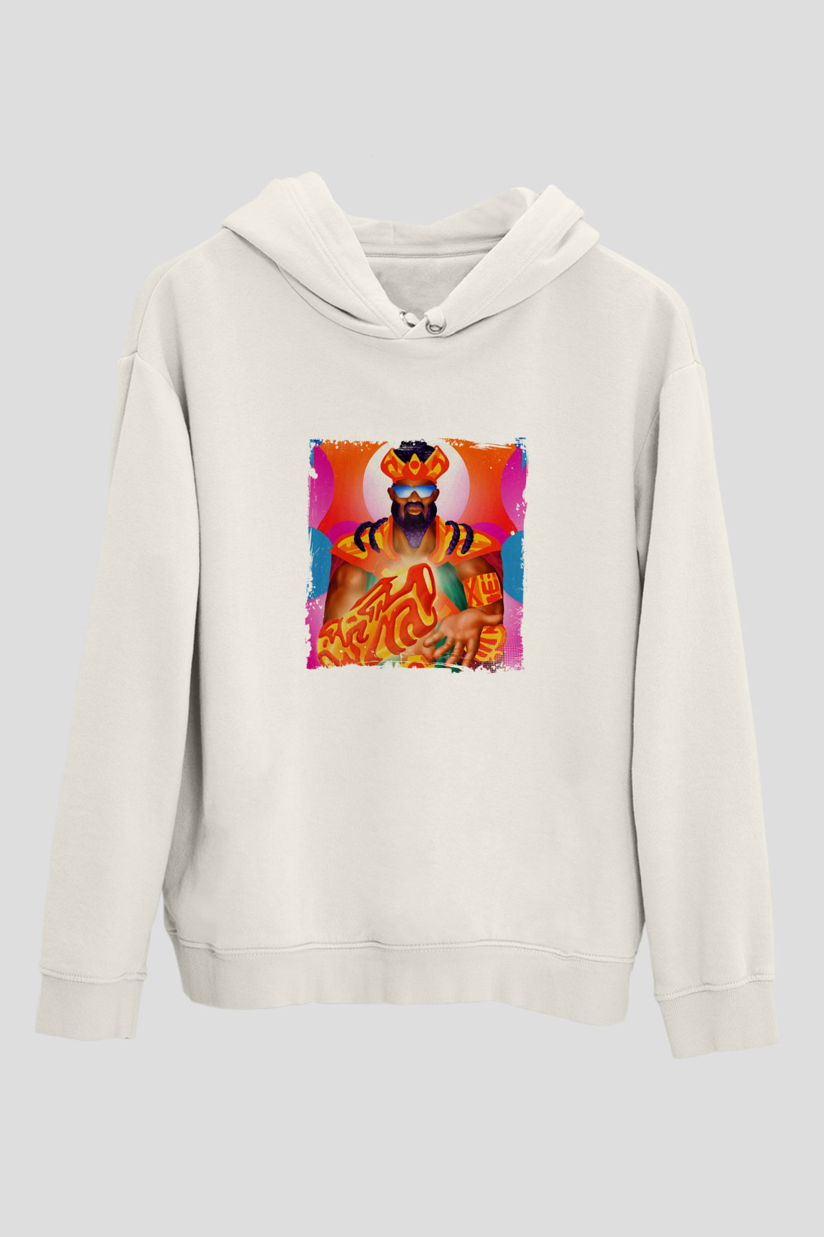 Major LazerBaskılı Beyaz Hoodie