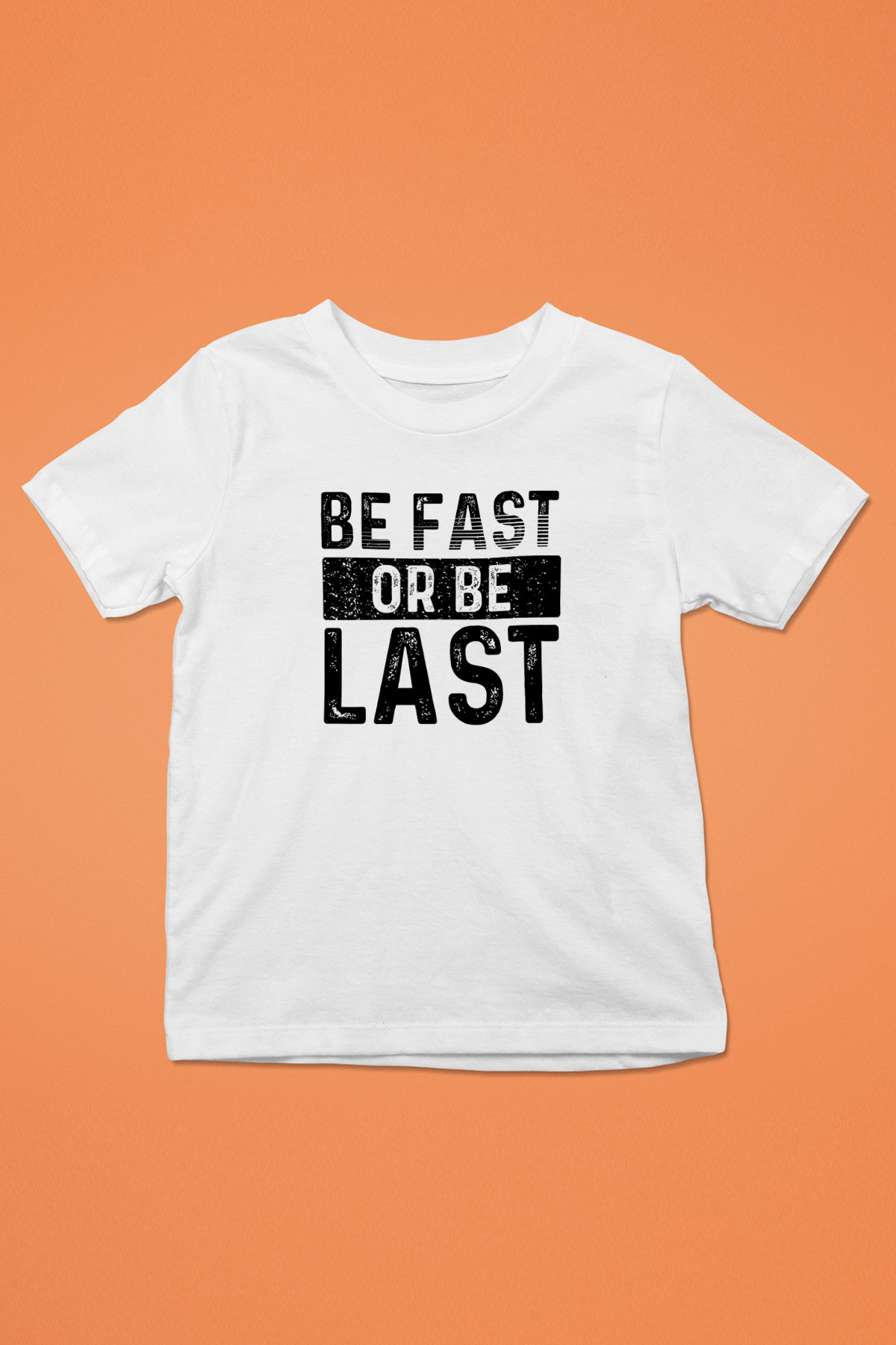 Maraton Baskılı Unisex Beyaz Çocuk Tişört - Tshirt