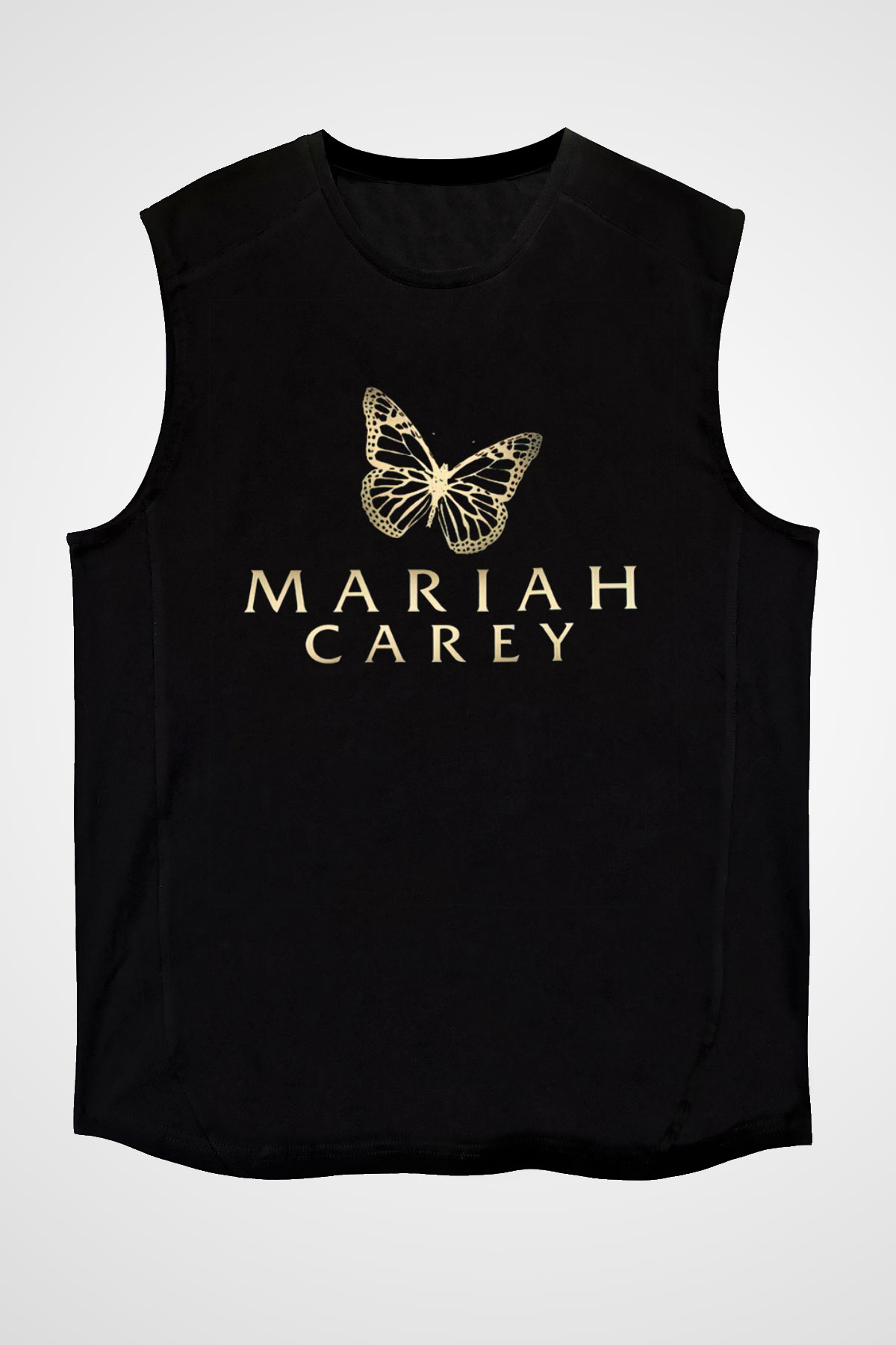Mariah Carey Siyah Unisex Kolsuz Tişört