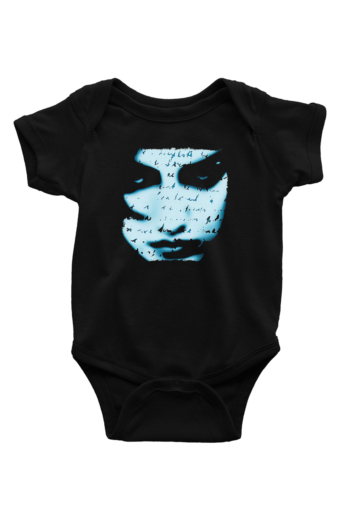 Marillion Baskılı Unisex Siyah Bebek Body - Zıbın