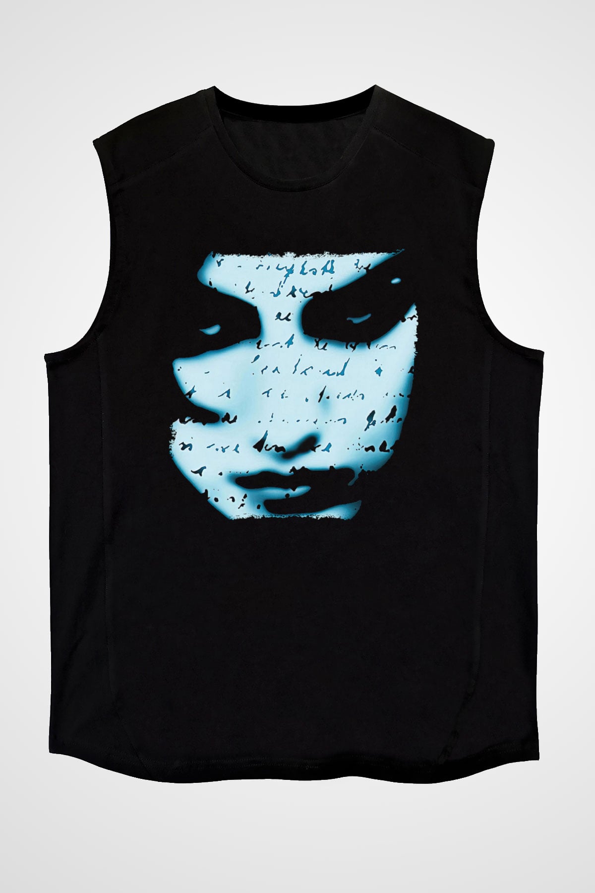 Marillion Baskılı Unisex Siyah Kolsuz Tişört - Tshirt