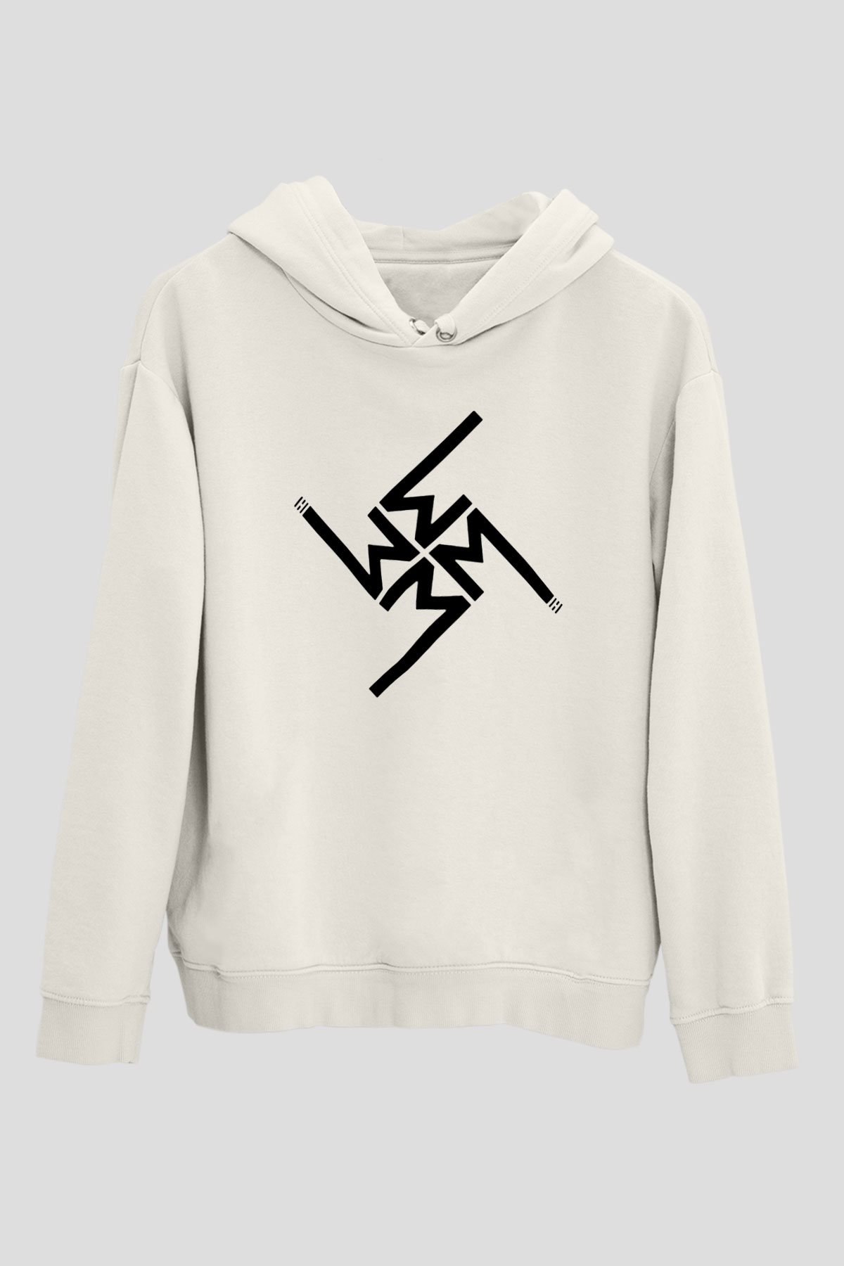 Marilyn Manson Beyaz Unisex Kapşonlu Sweatshirt