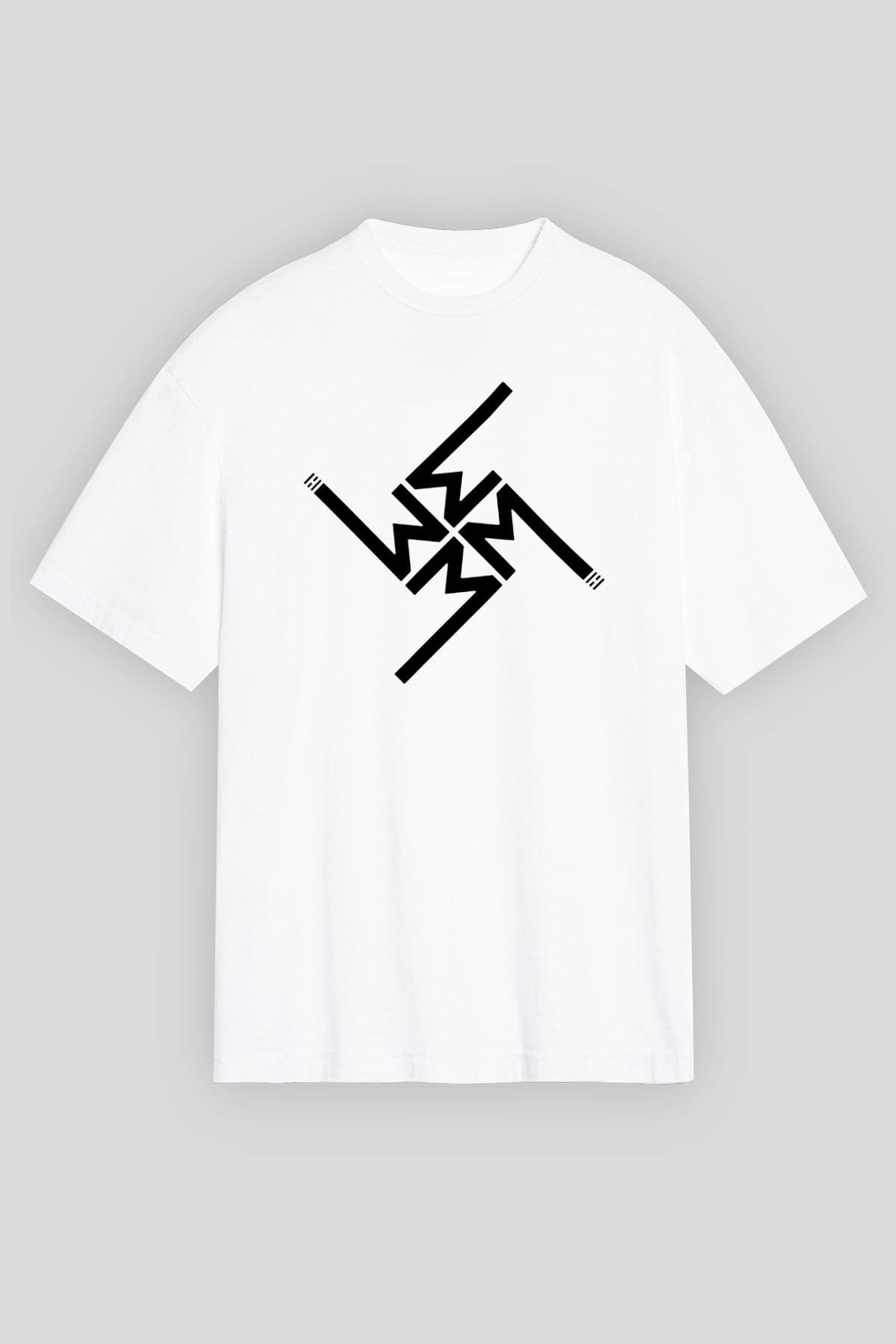 Marilyn Manson Beyaz Unisex Oversize Tişört T-Shirt