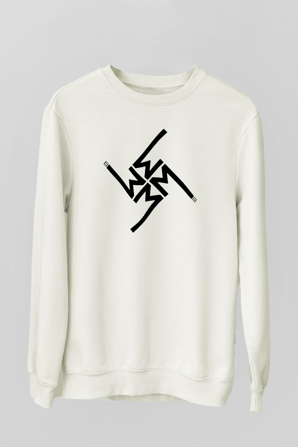 Marilyn Manson Beyaz Unisex Sweatshirt