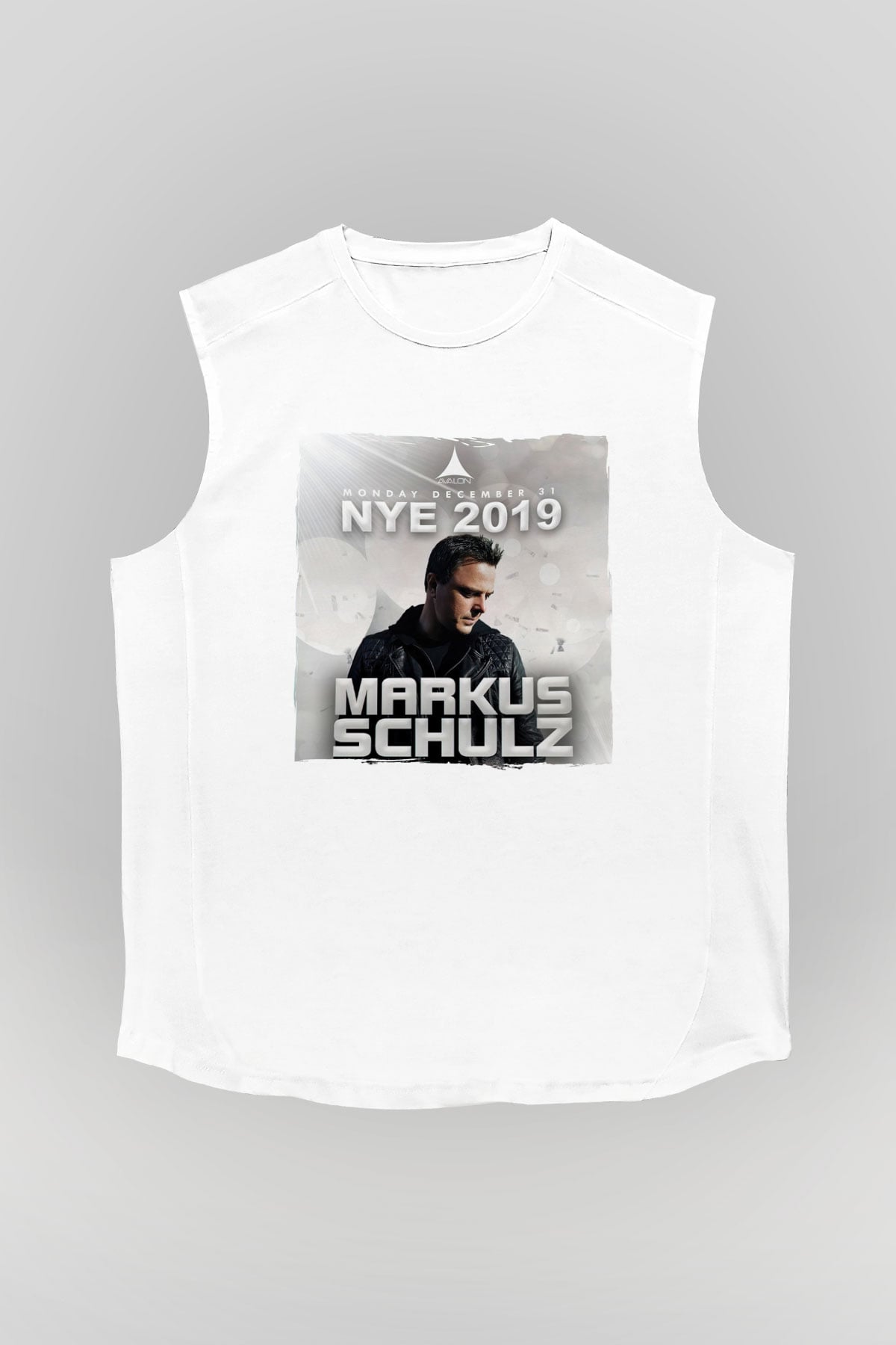 Markus Schulz Beyaz Unisex Kolsuz Tişört