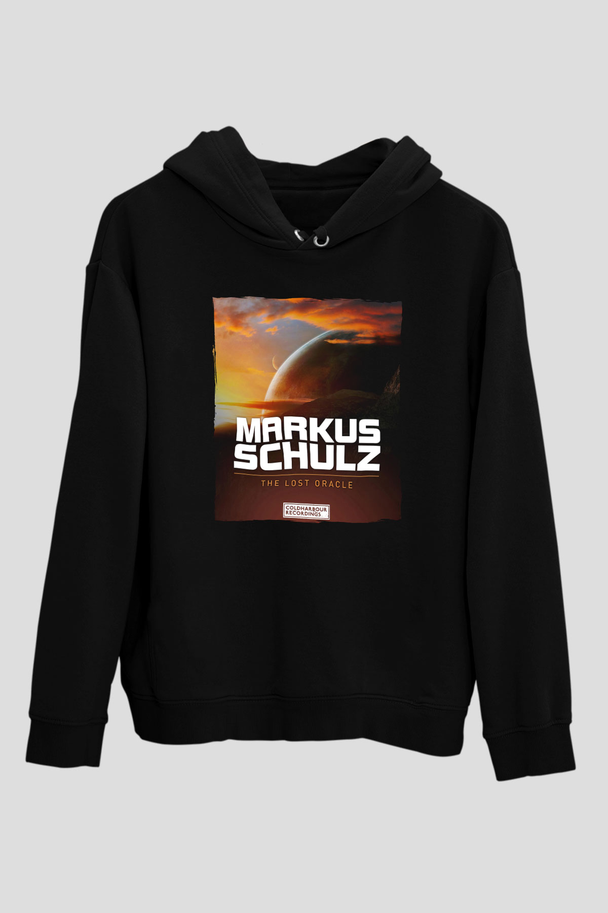 Markus Schulz Siyah Unisex Kapüşonlu Sweatshirt