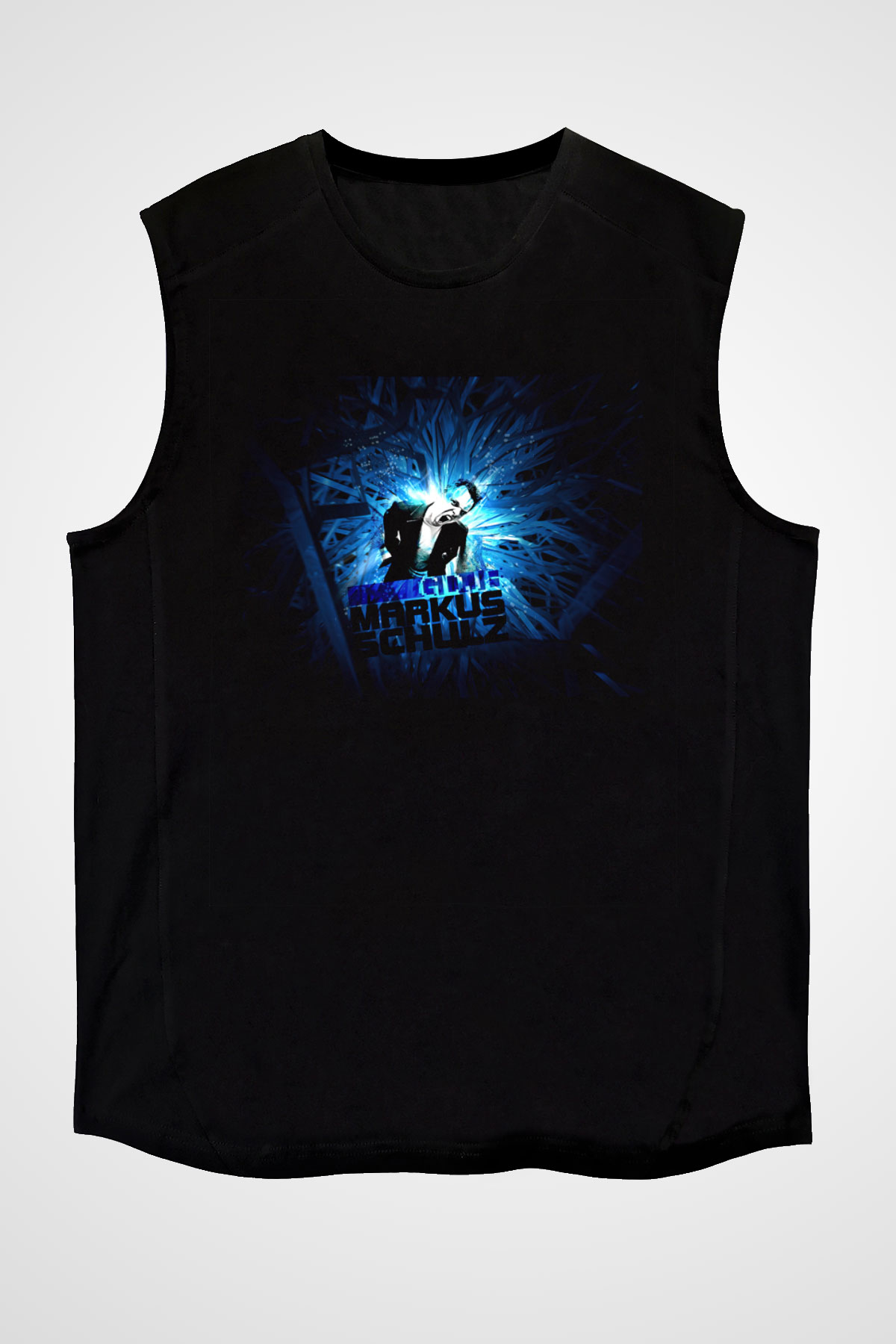 Markus Schulz Siyah Unisex Kolsuz Tişört