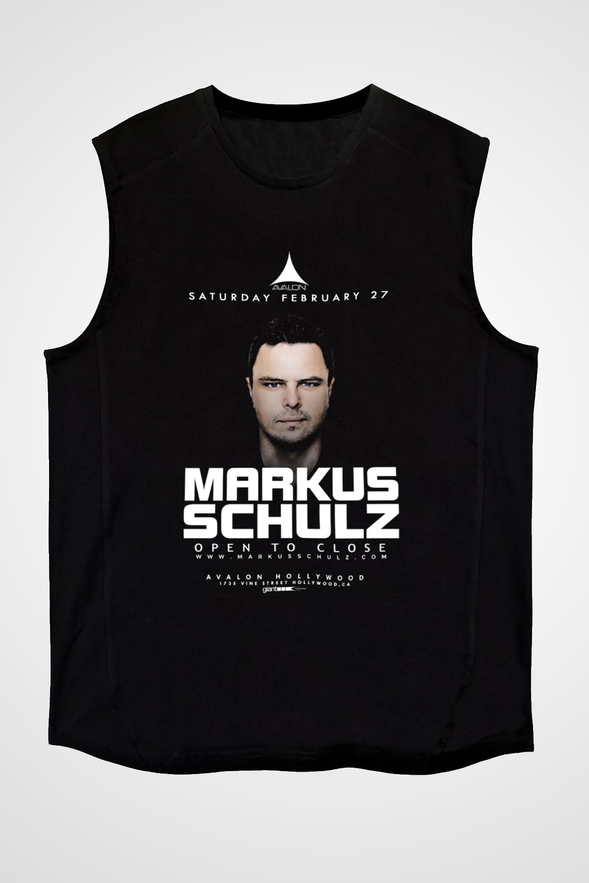 Markus Schulz Siyah Unisex Kolsuz Tişört