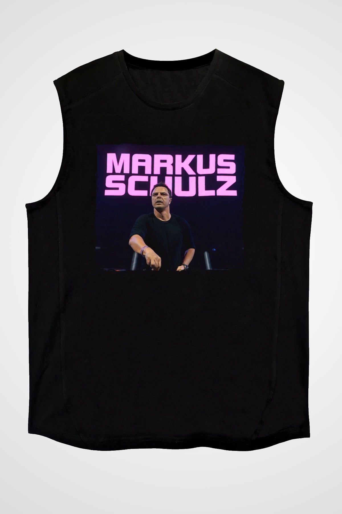 Markus Schulz Siyah Unisex Kolsuz Tişört