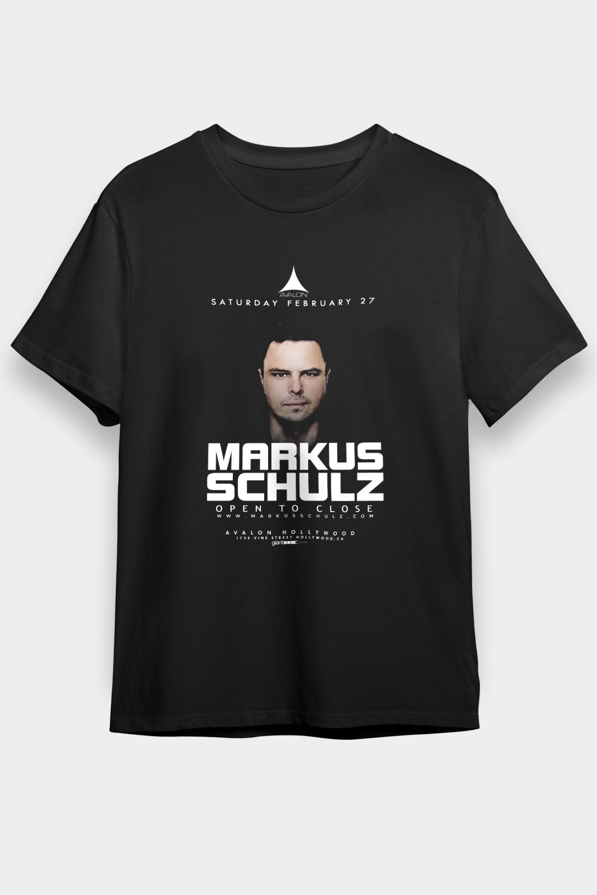 Markus Schulz Siyah Unisex Tişört T-Shirt - TişörtFabrikası