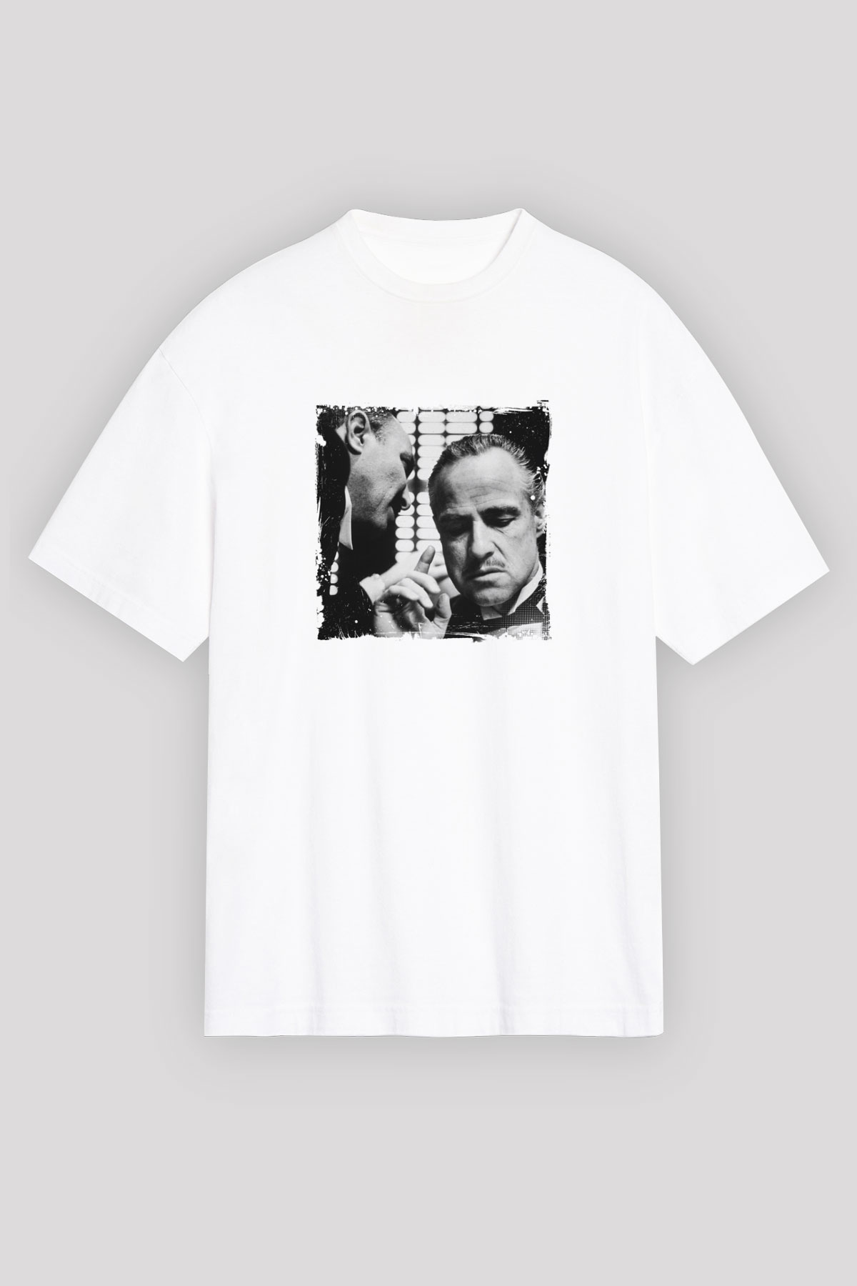 Marlon Brando Unisex Baskılı Beyaz Tişört