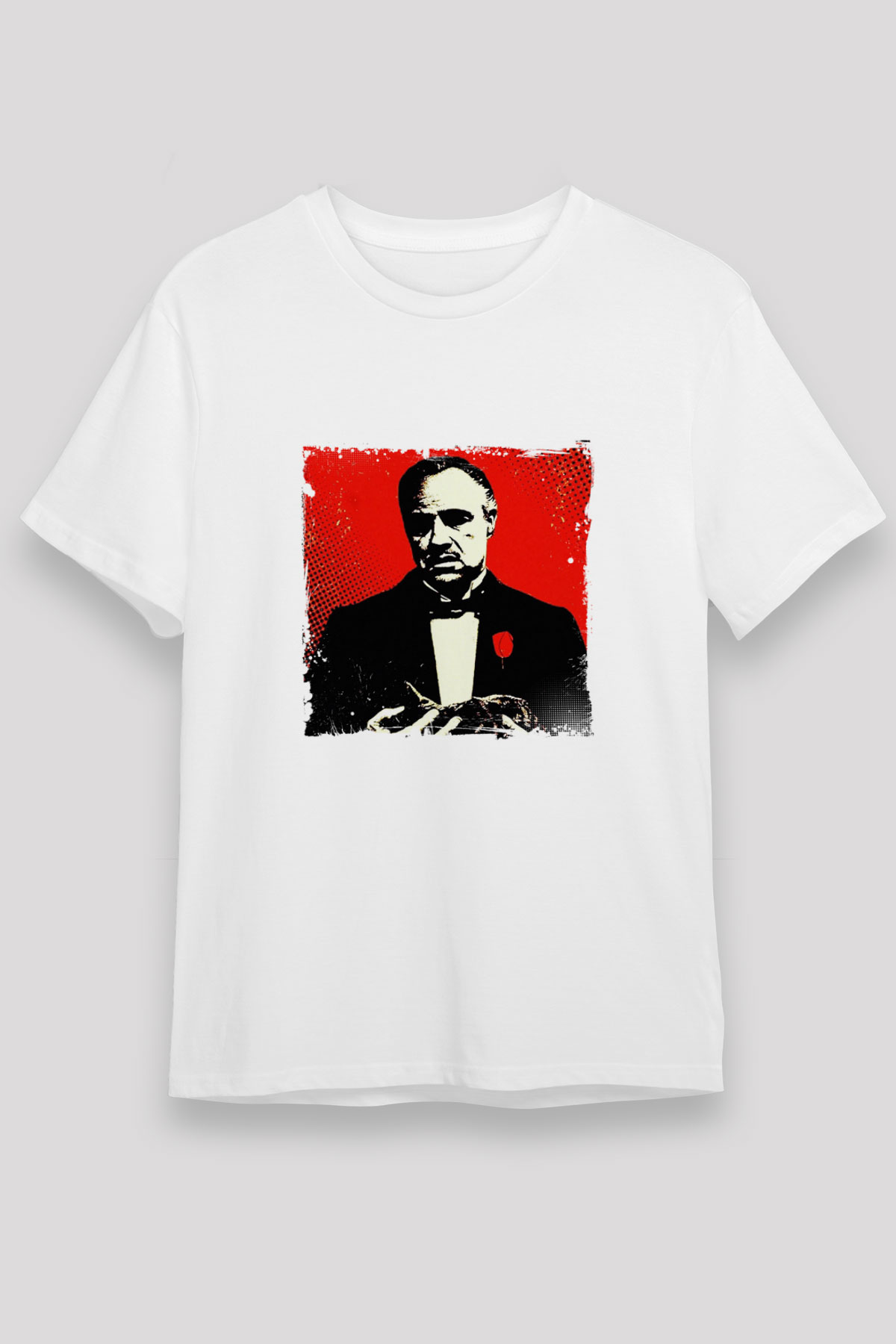 Marlon Brando Unisex Baskılı Beyaz Tişört