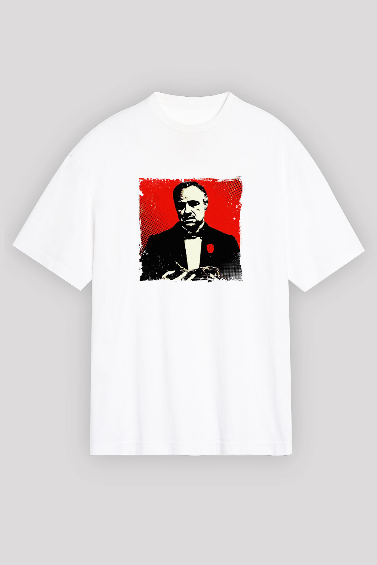 Marlon Brando Unisex Baskılı Beyaz Tişört