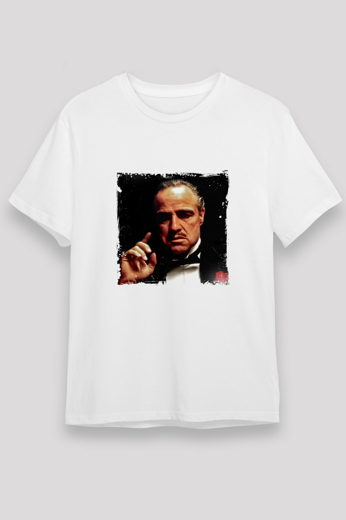 Marlon Brando Unisex Baskılı Beyaz Tişört