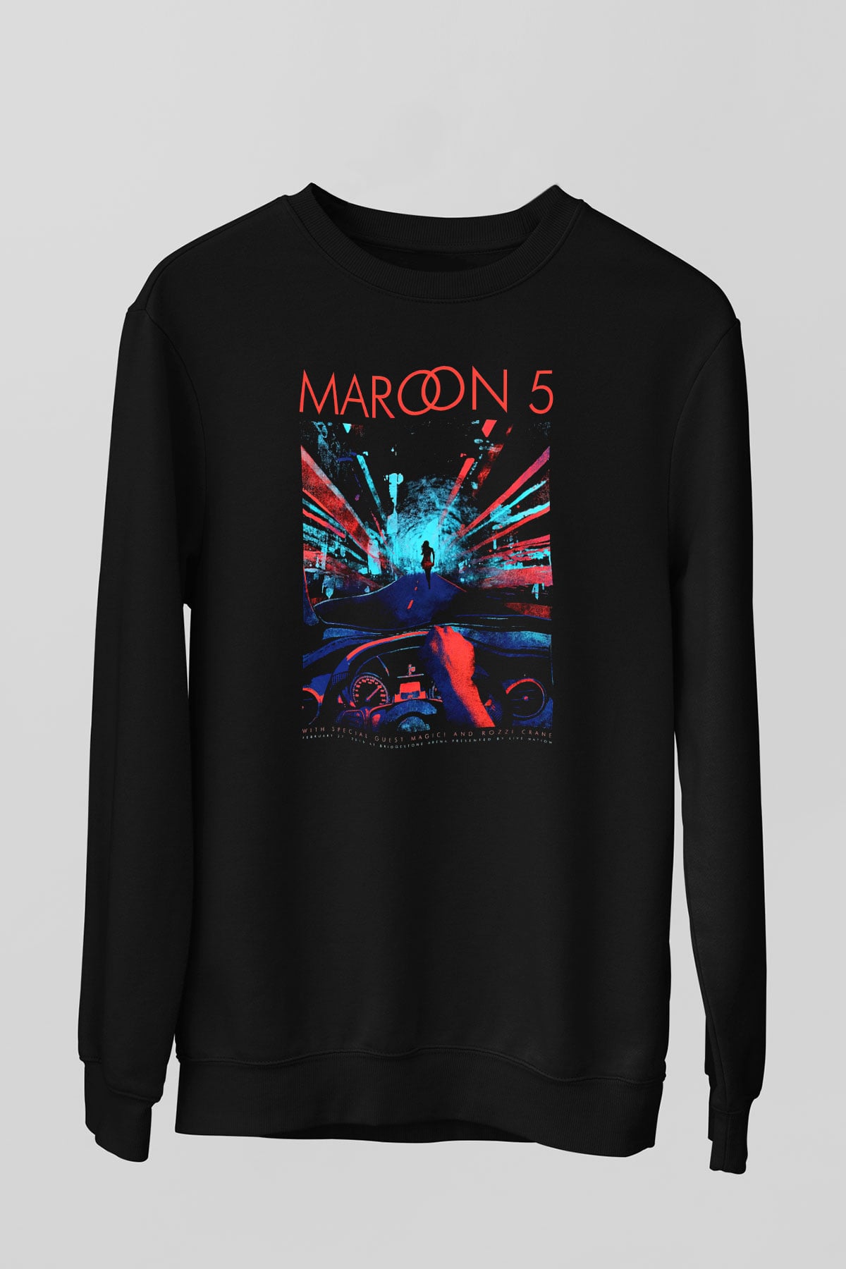 Maroon 5 Siyah Unisex Sweatshirt