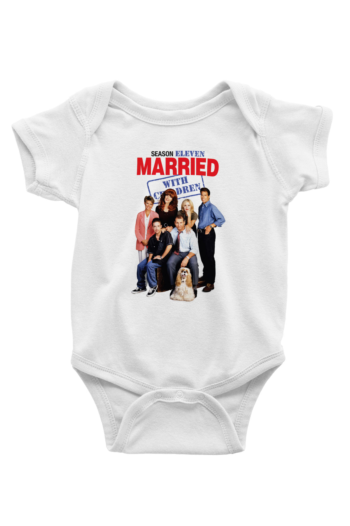 Married with Children Beyaz Bebek Body - Zıbın