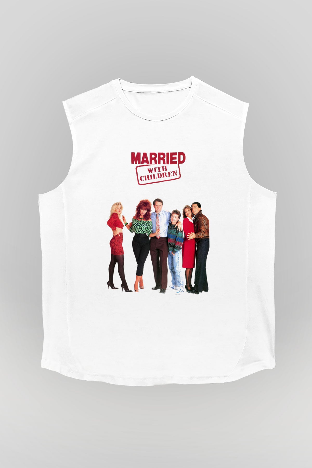 Married with Children Beyaz Unisex Kolsuz Tişört