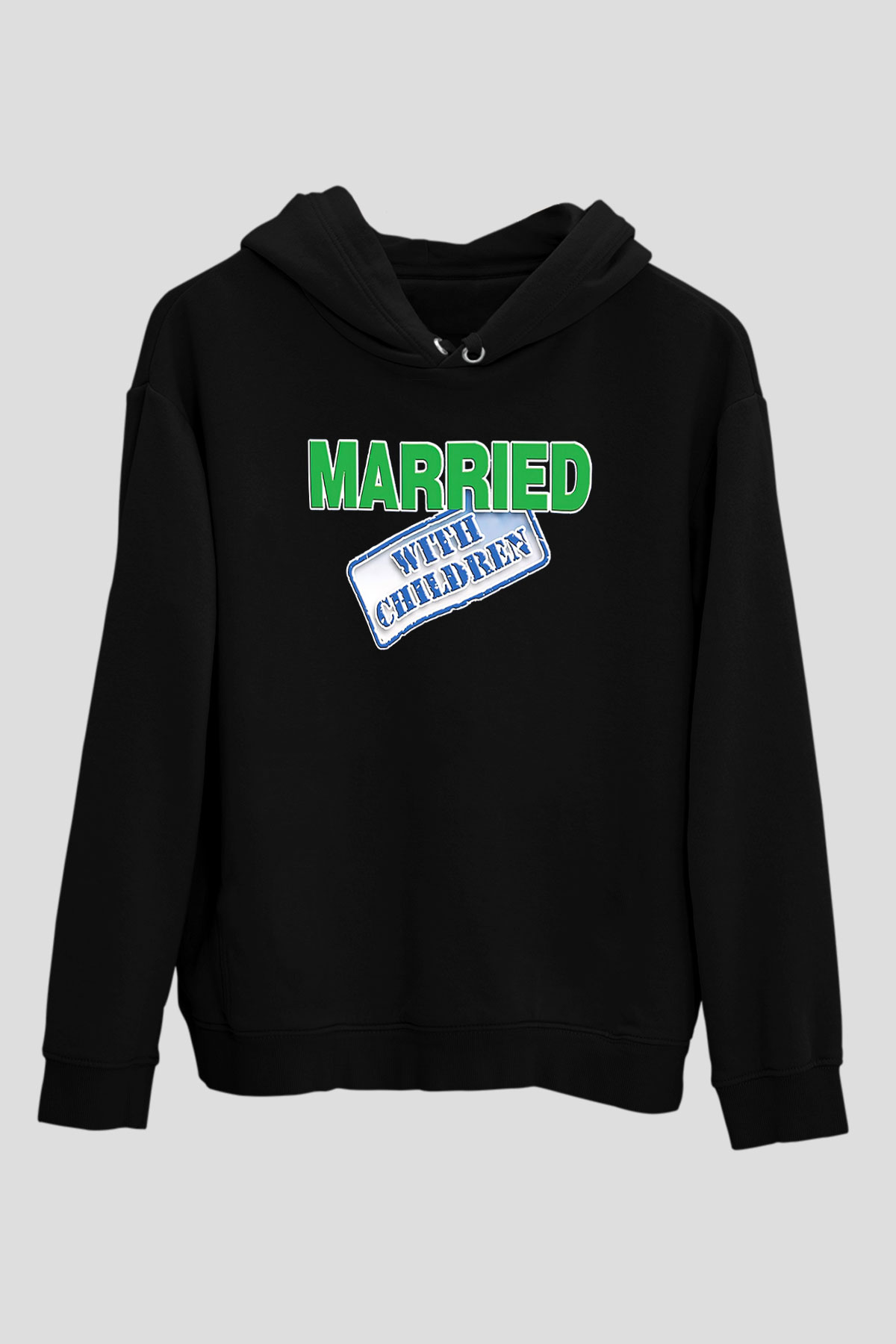 Married with Children Siyah Unisex Hoodie