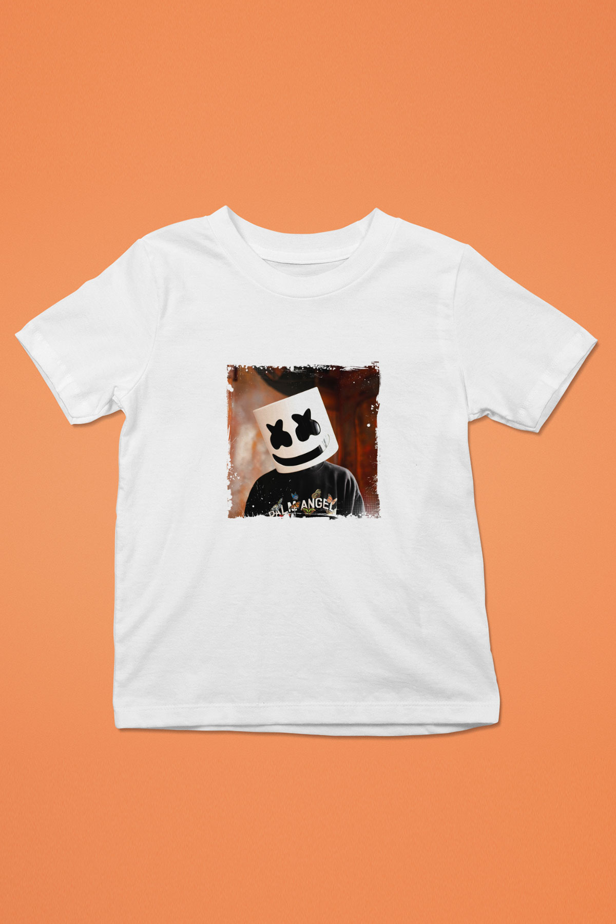 Marshmello Baskılı Beyaz Çocuk Tişört
