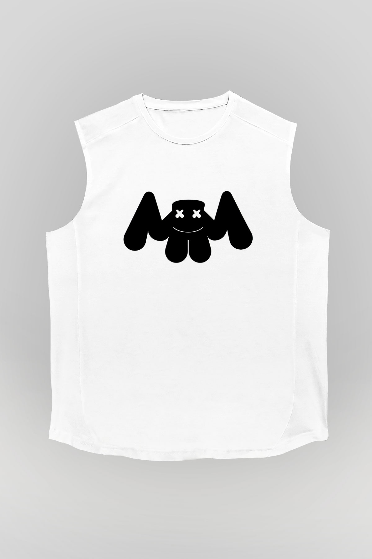 Marshmello Beyaz Unisex Kolsuz Tişört