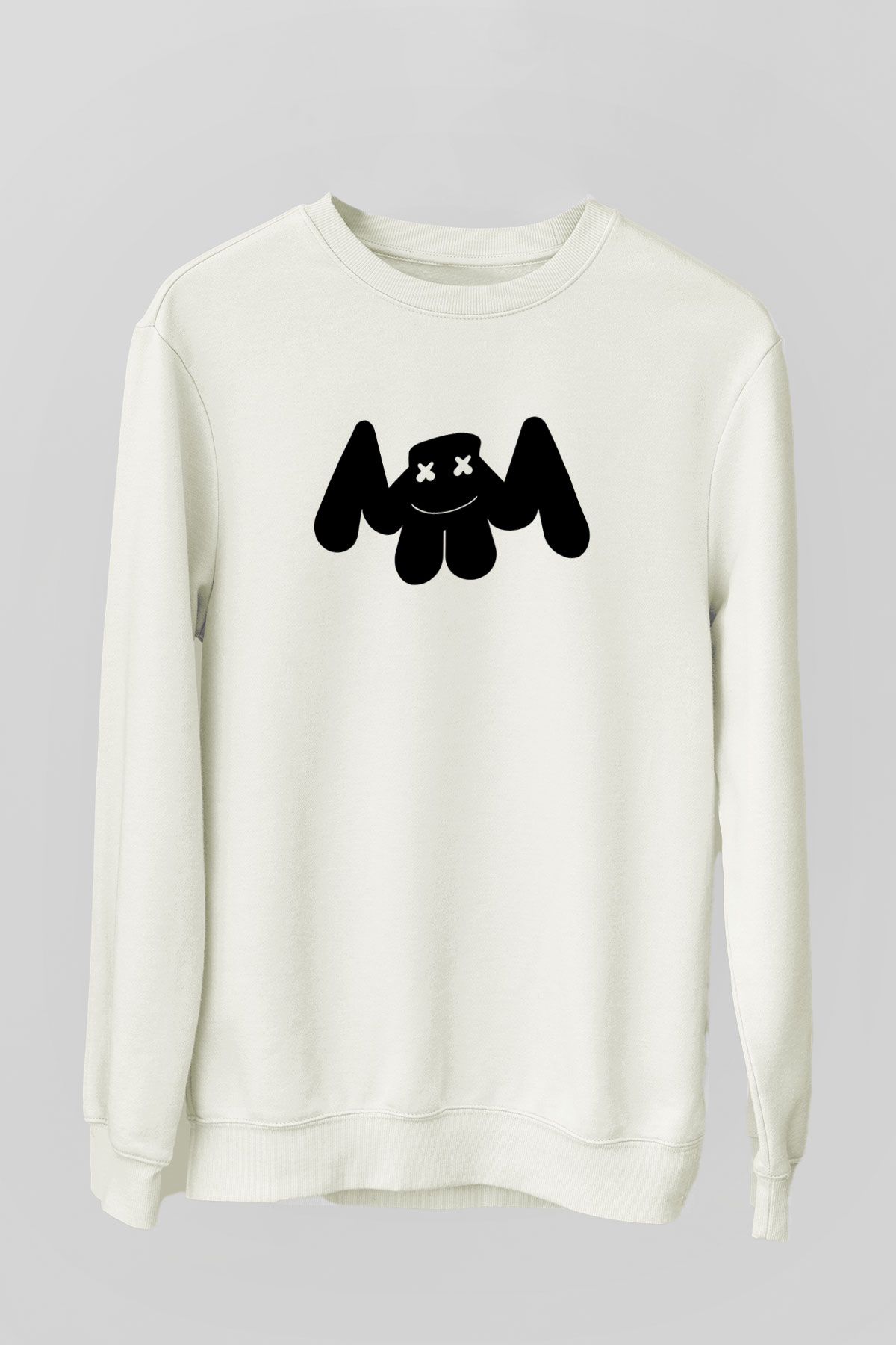 Marshmello Beyaz Unisex Sweatshirt