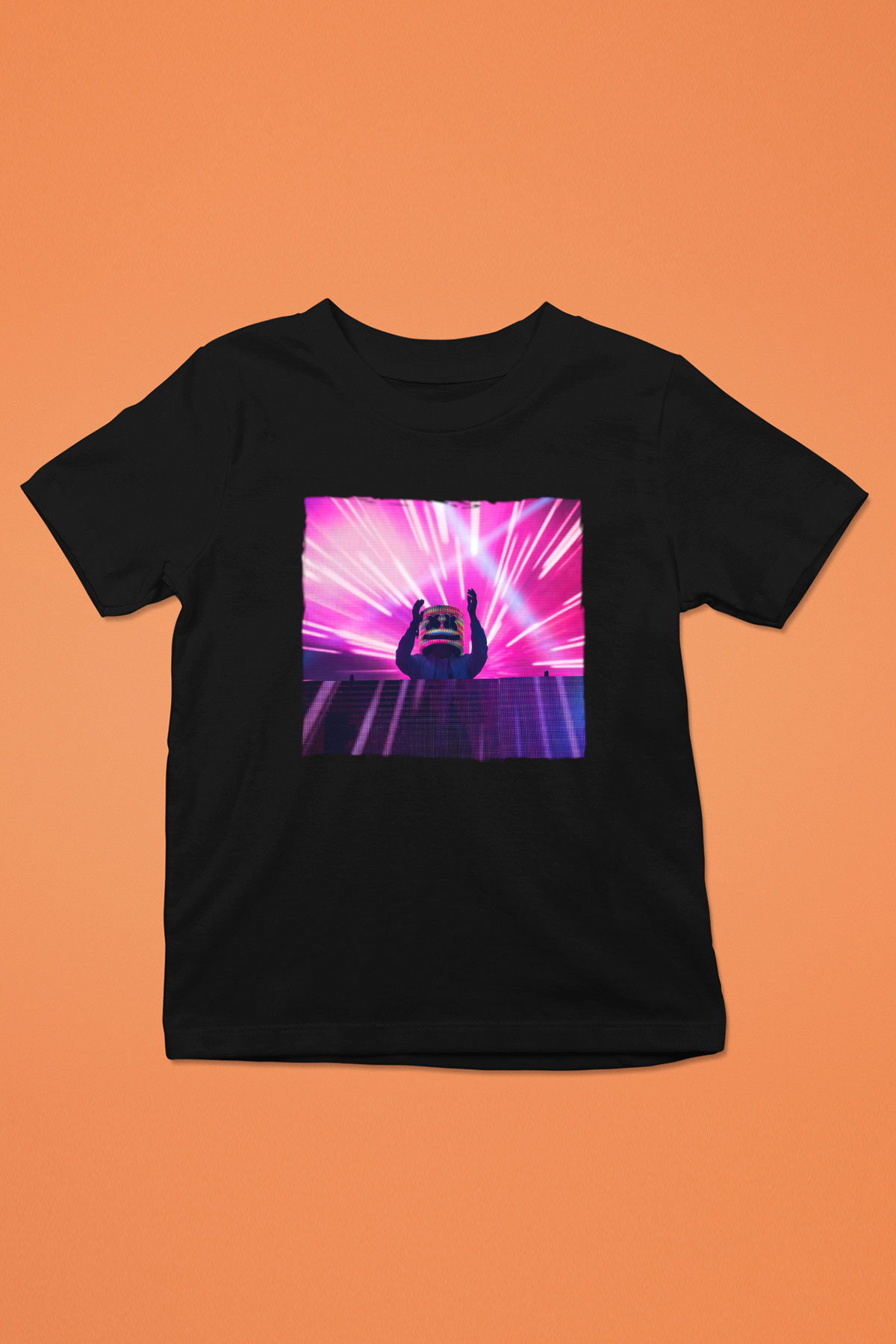 Marshmello Siyah Unisex Çocuk Tişört