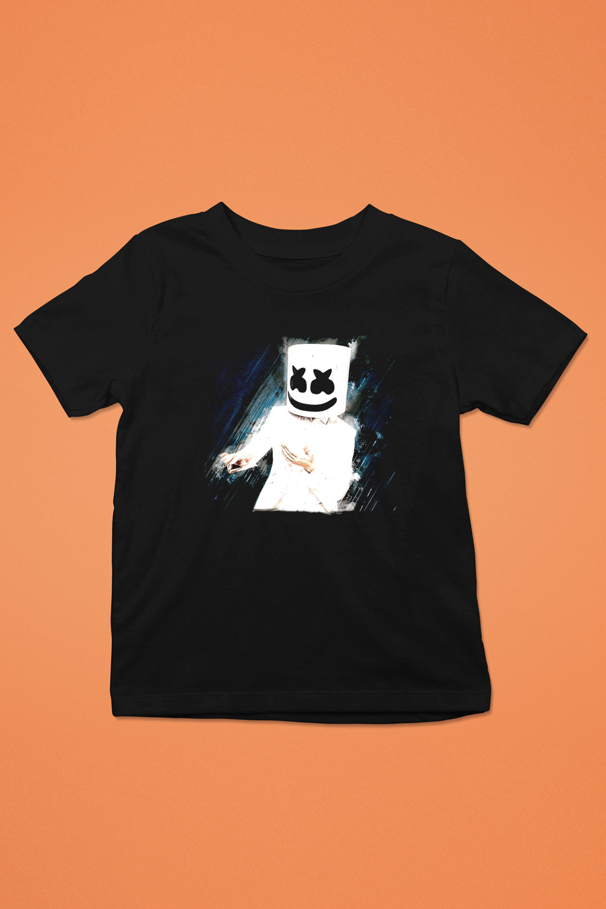 Marshmello Siyah Unisex Çocuk Tişört