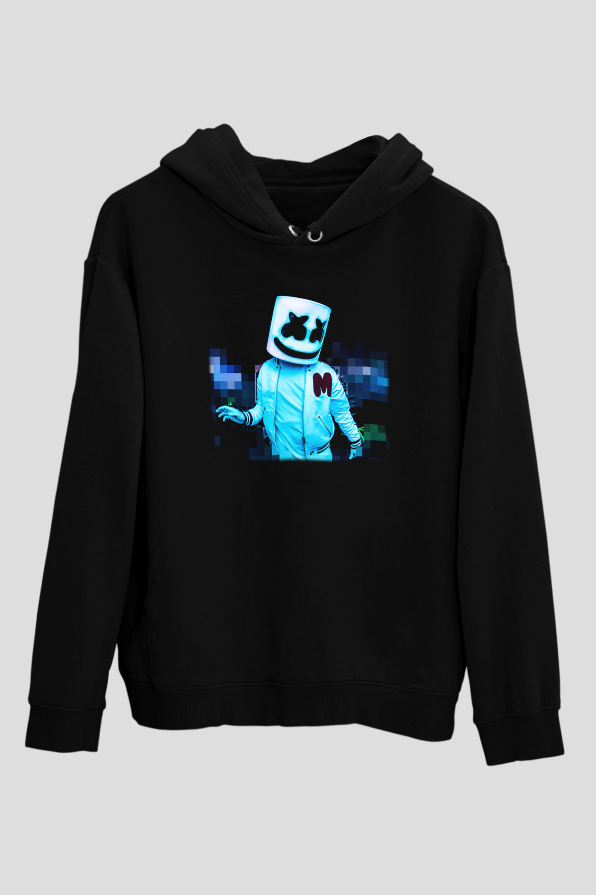 Marshmello Siyah Unisex Hoodie