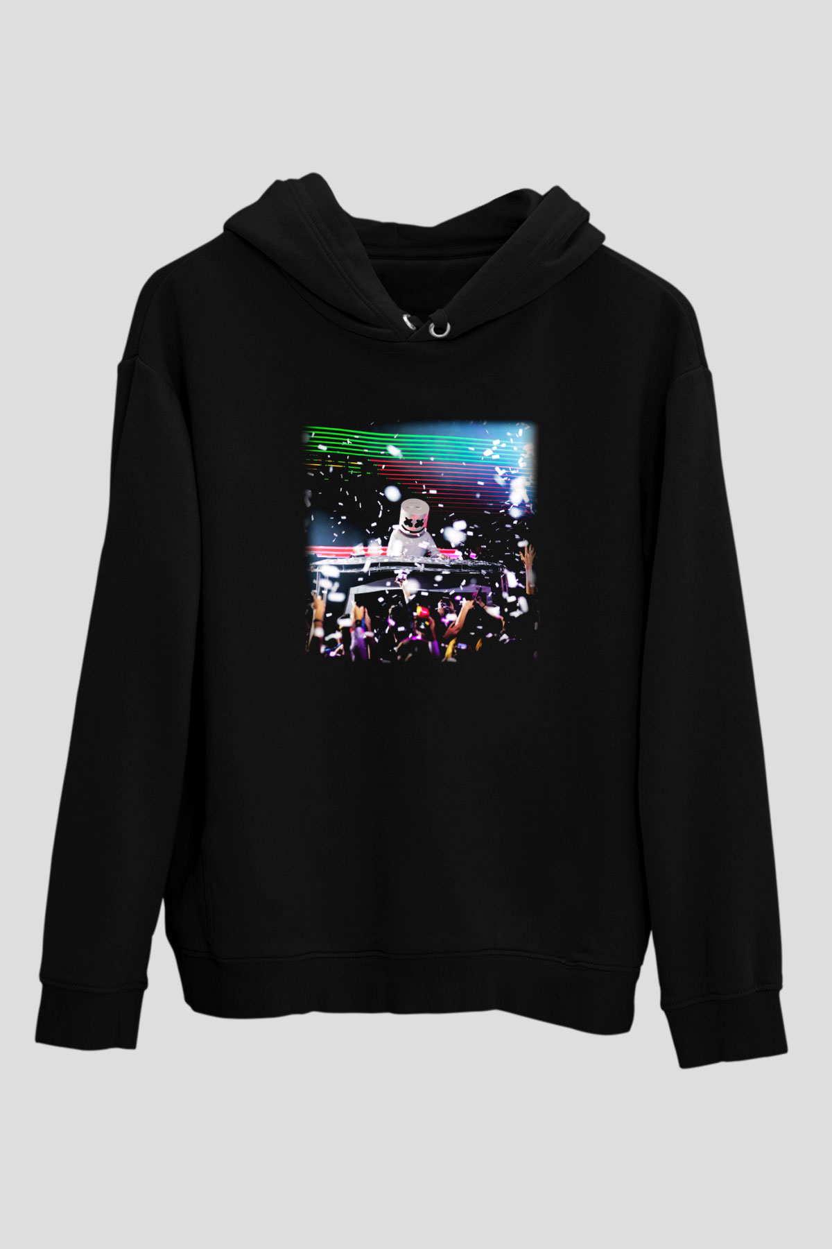 Marshmello Siyah Unisex Hoodie