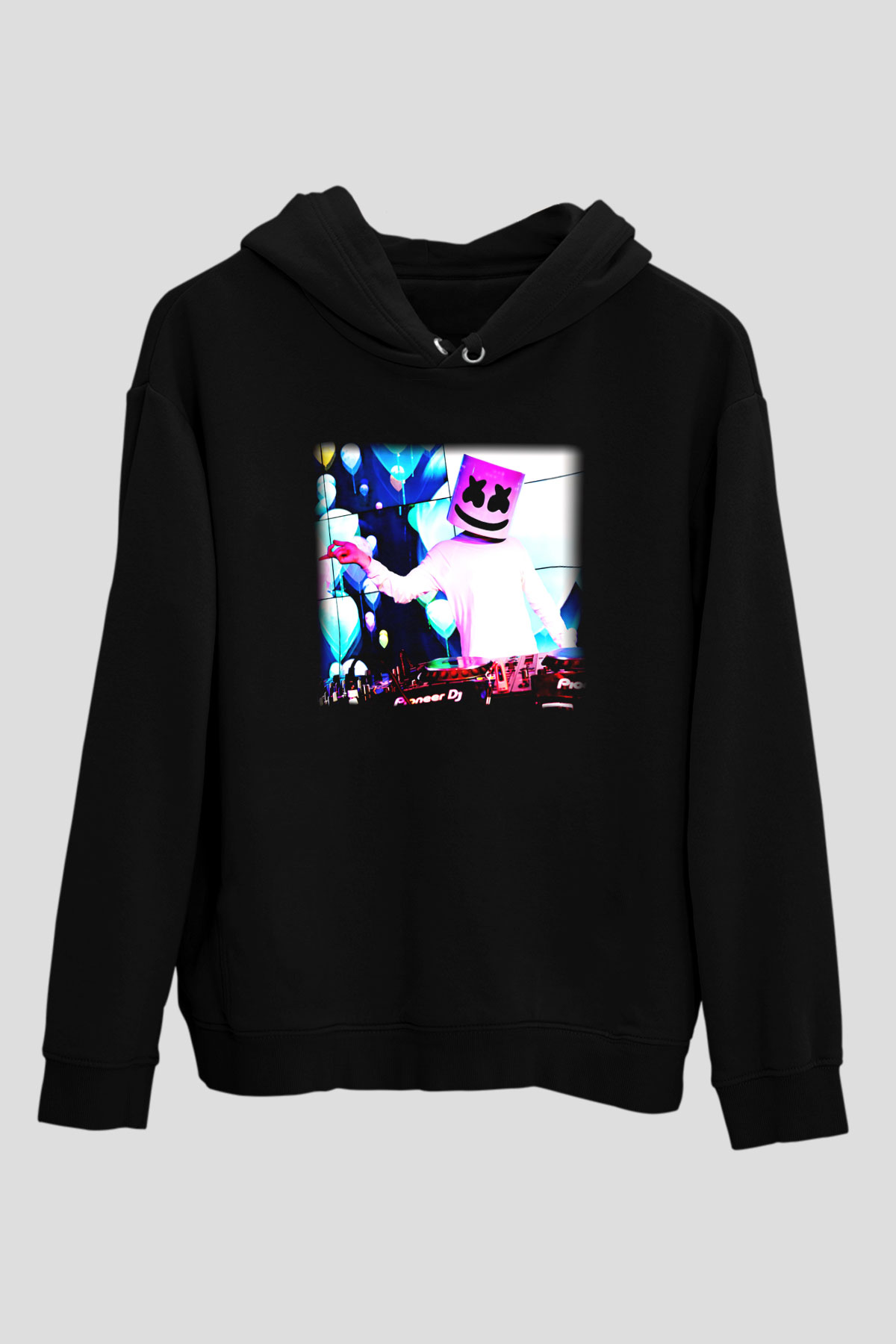 Marshmello Siyah Unisex Hoodie