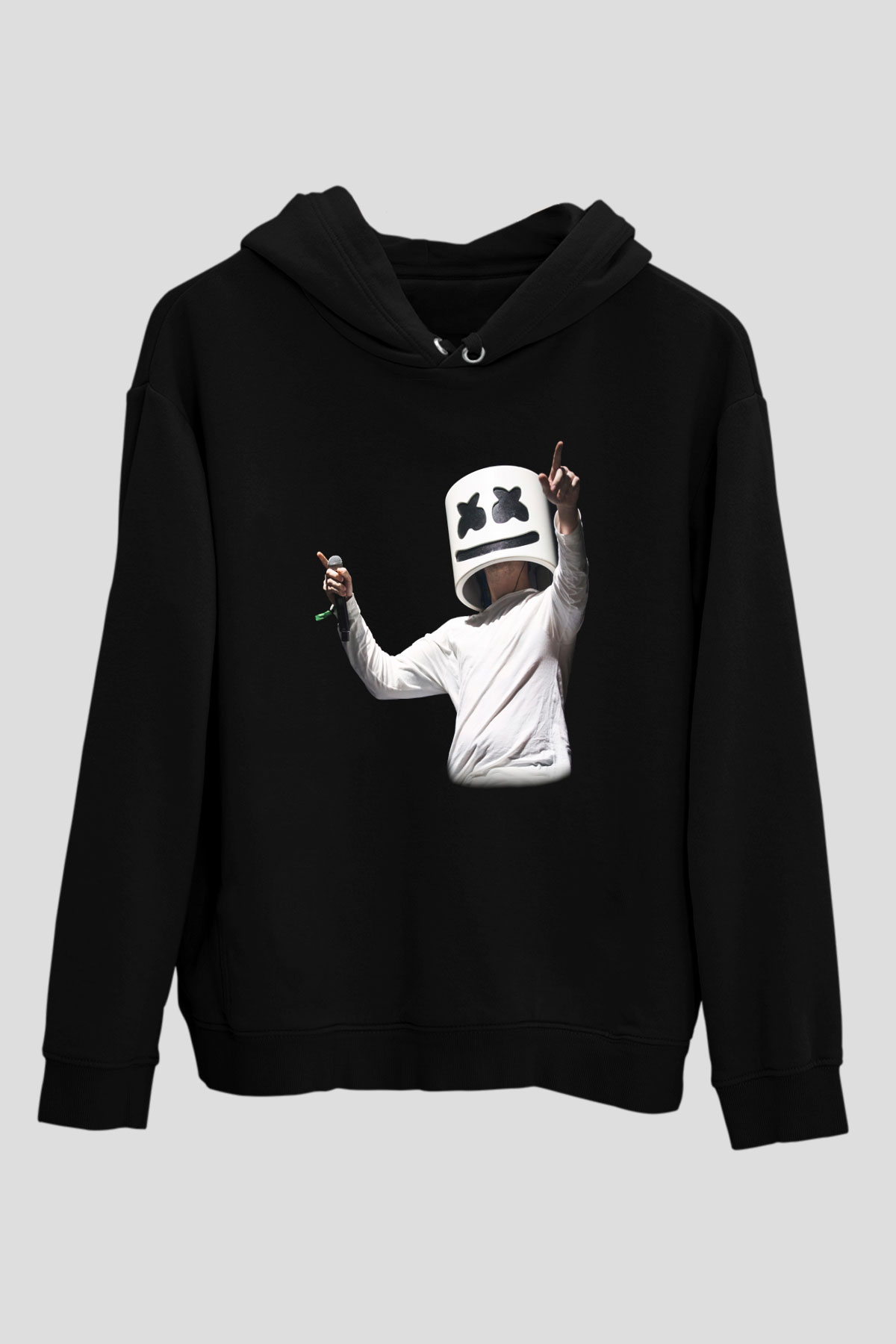 Marshmello Siyah Unisex Hoodie