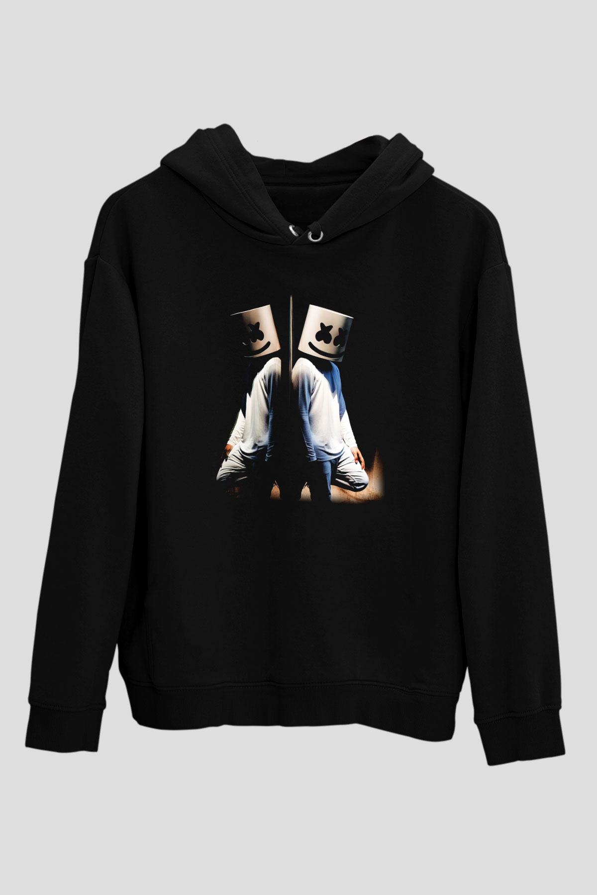 Marshmello Siyah Unisex Hoodie