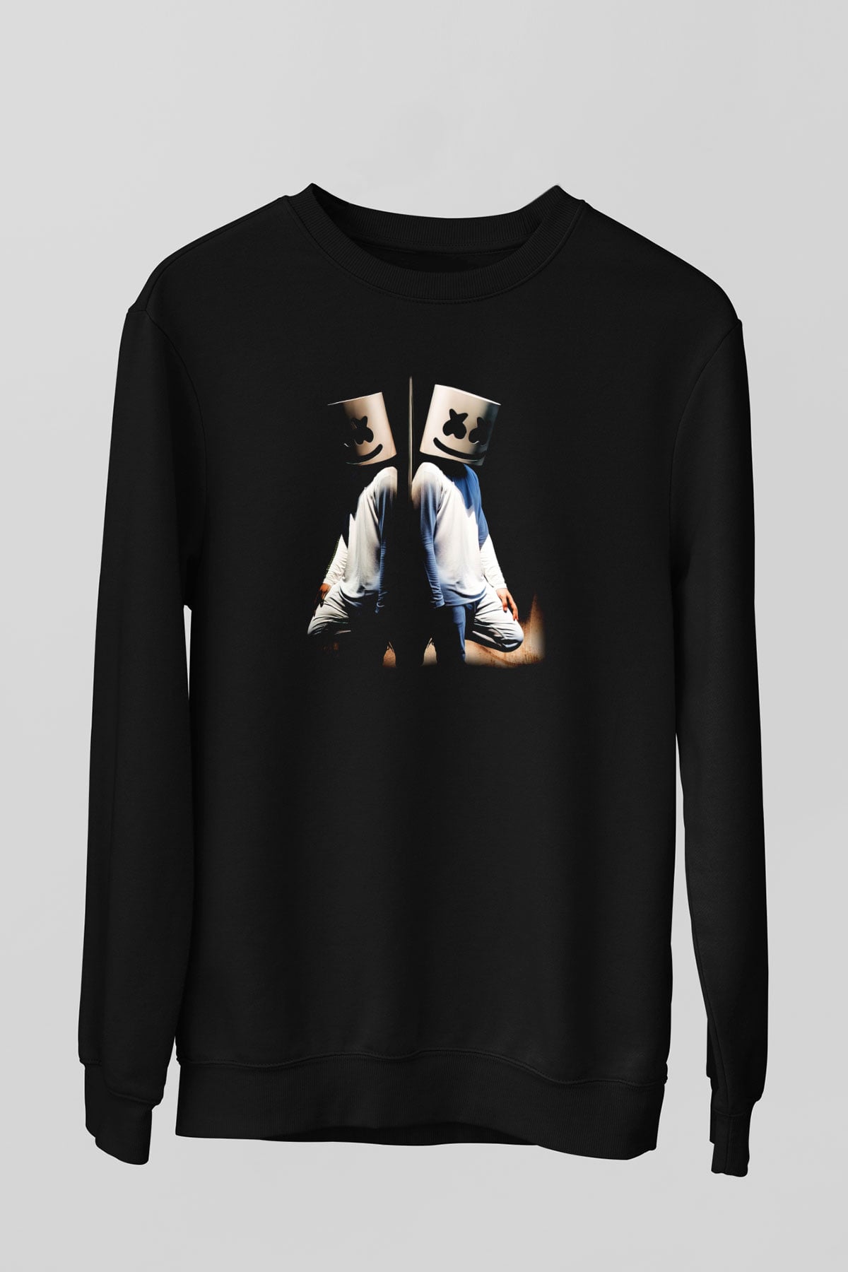 Marshmello Siyah Unisex Sweatshirt