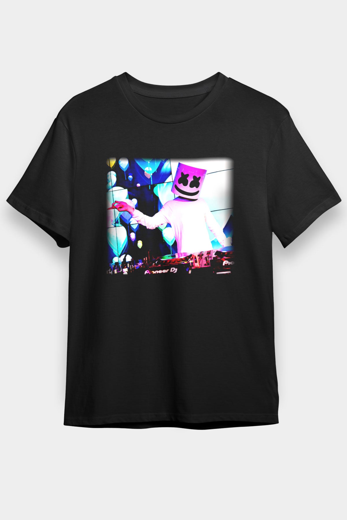 Marshmello Siyah Unisex Tişört T-Shirt - TişörtFabrikası